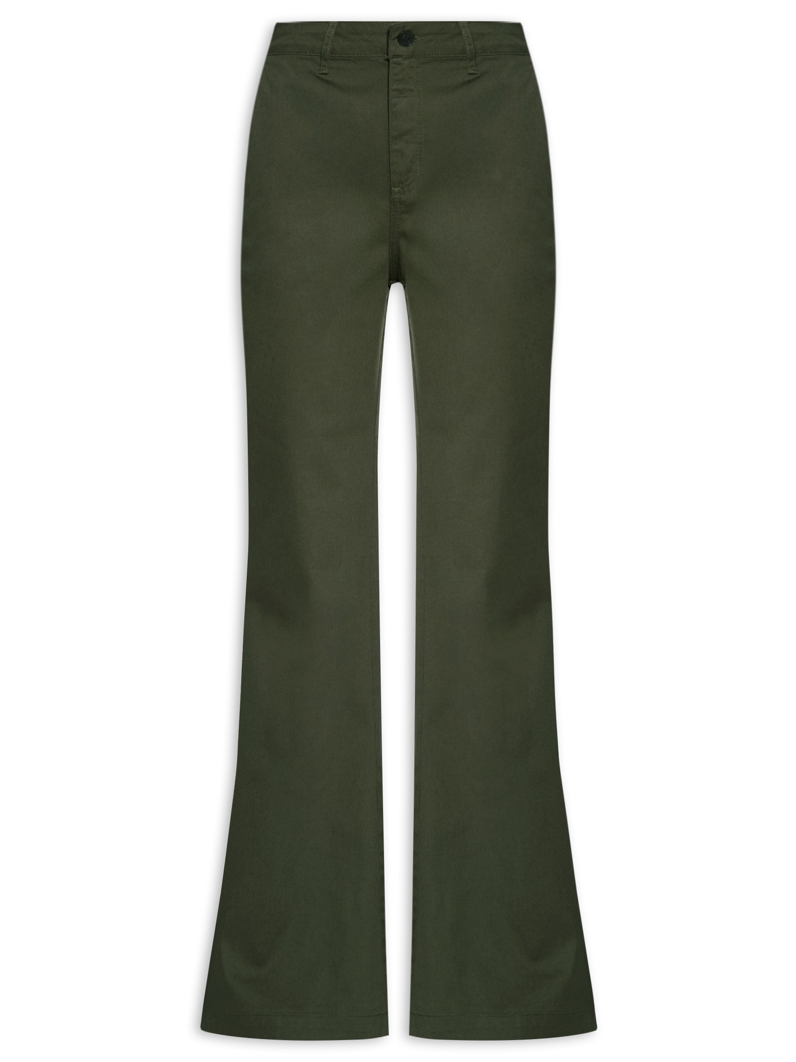 Calça Feminina Sarja Madrid Boot Cut Verde Colcci Jeans