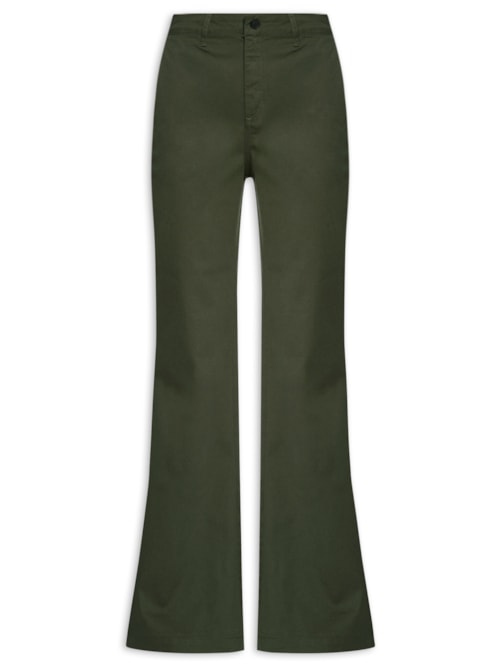 Calça Feminina Sarja Madrid Boot Cut – Verde