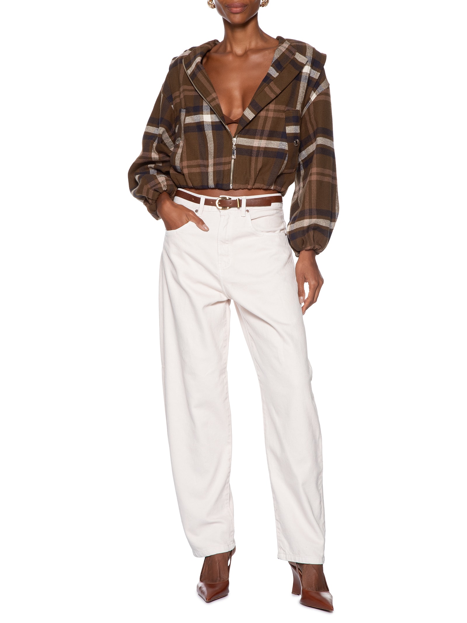 Calça Feminina Sarja Nipper New Basic Branco Animale Jeans