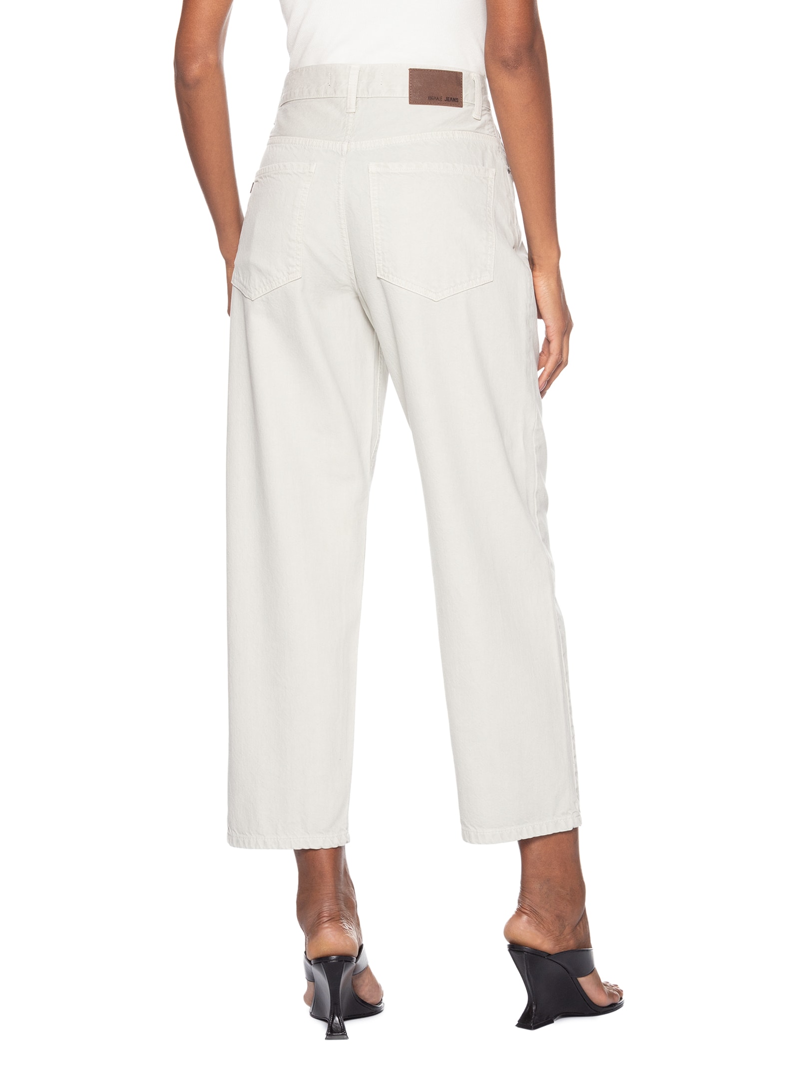 Calça Feminina Sarja Nipper Stoned Cinza Animale Jeans