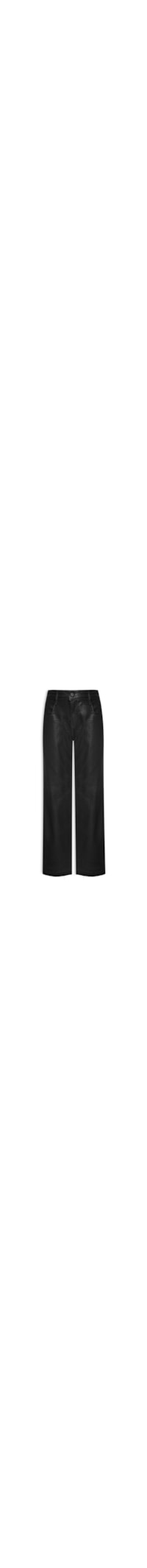 Calça Feminina Sarja Reta Resinada - Preto