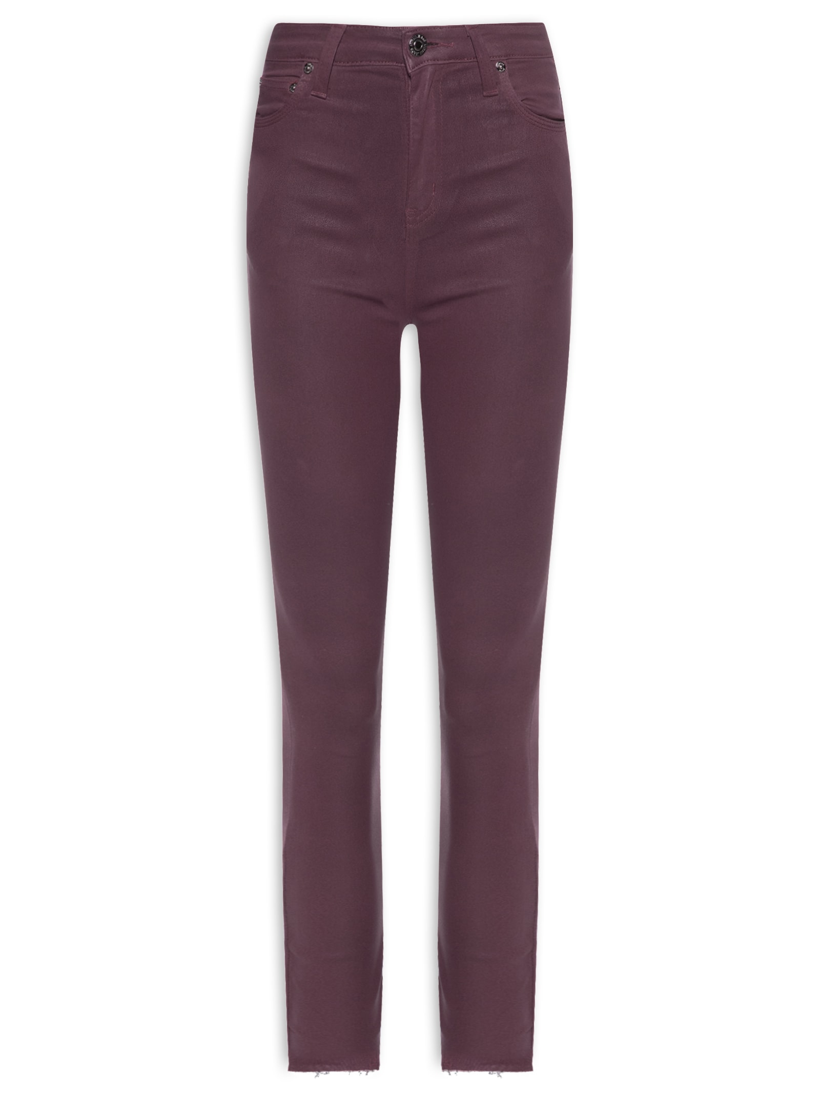 Calça Feminina Sarja Skinny Basic High Like Leather – Vermelho Animale Jeans