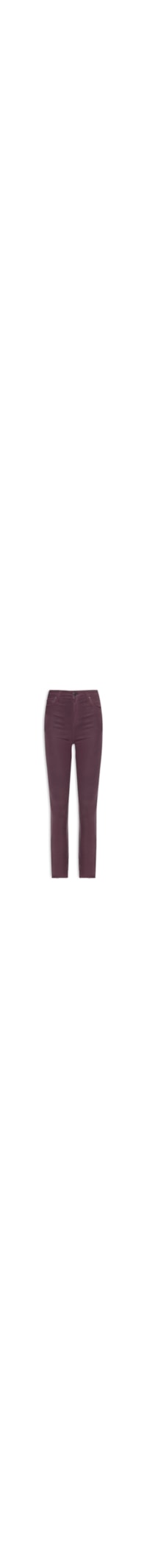 Calça Feminina Sarja Skinny Basic High Like Leather – Vermelho