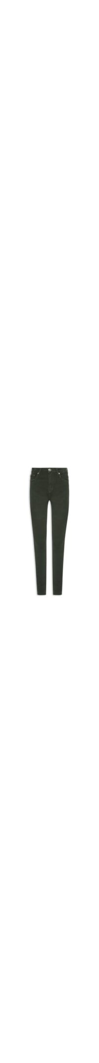 Calça Feminina Sarja Skinny Basic Midi - Cinza