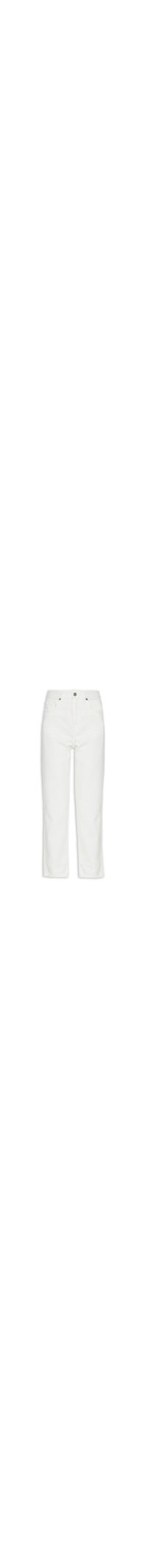 Calça Feminina Sarja Wan Reta Basic - Off White