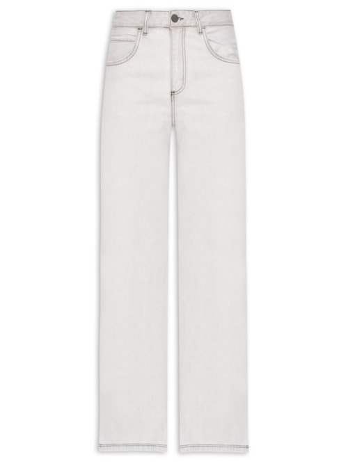 Calça Feminina Sarja Wide Leg Grey – Cinza