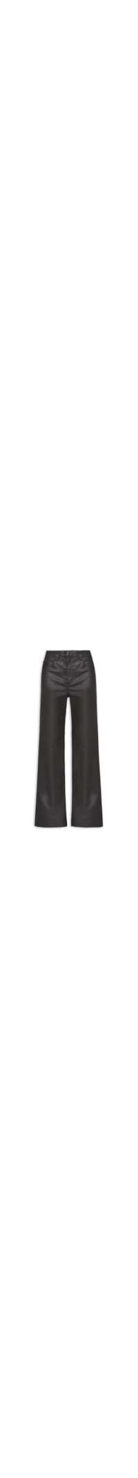 Calça Feminina Sarja Wide Resinada Alfaiataria - Preto