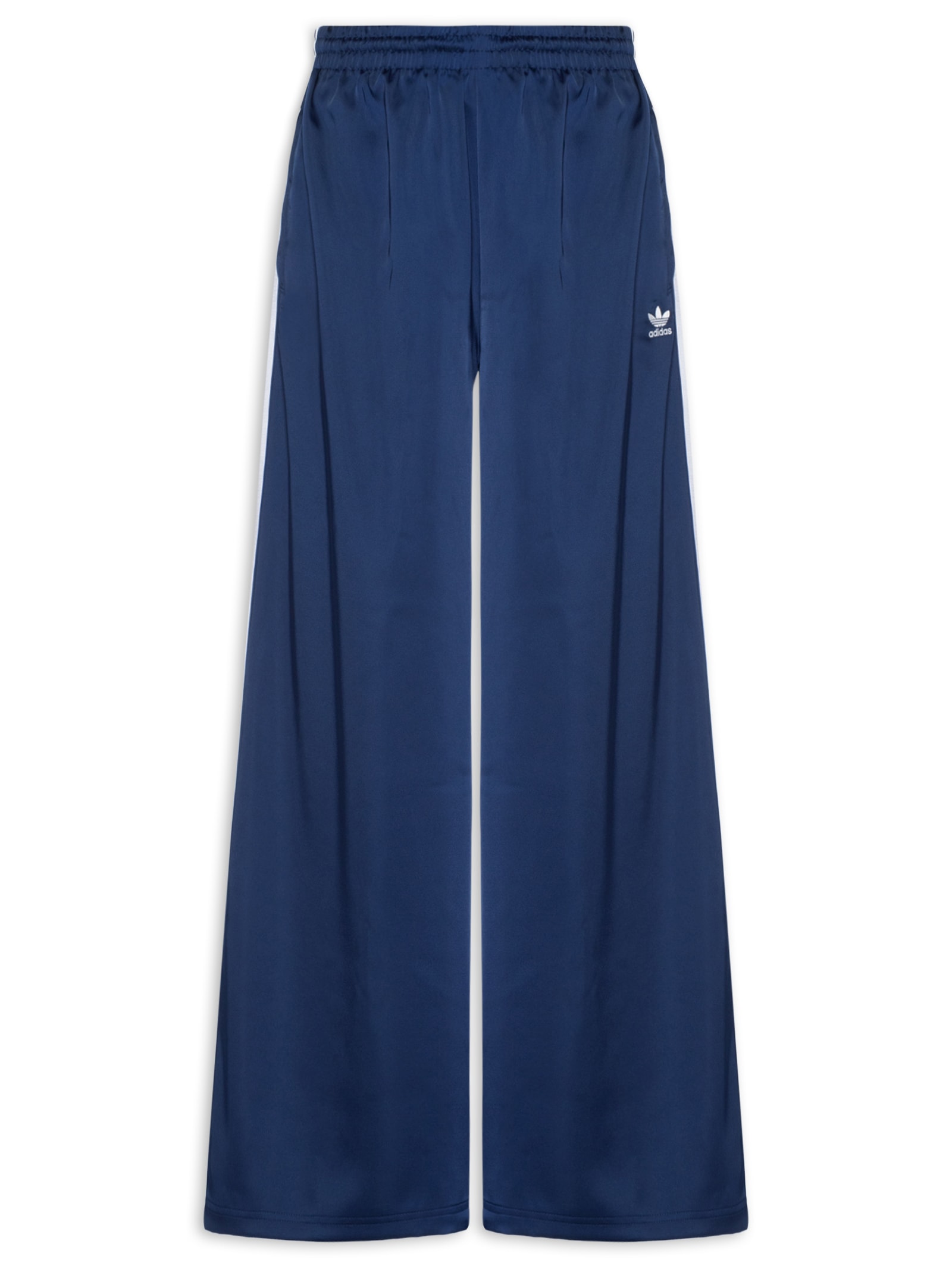 Calça Feminina Satin Wide Leg Azul Adidas Originals