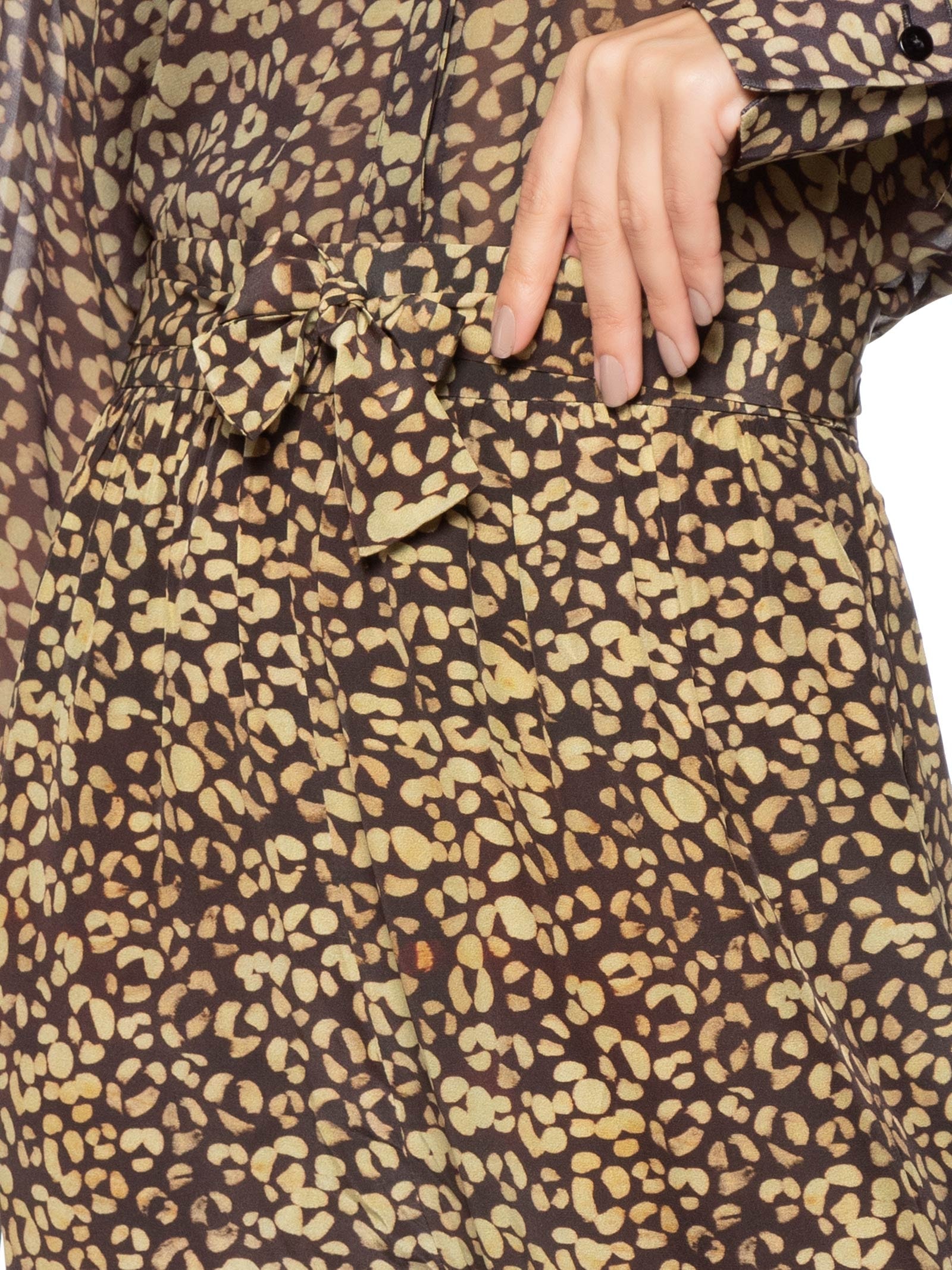 Calça Feminina Seda Onça Tinta Verde Animale