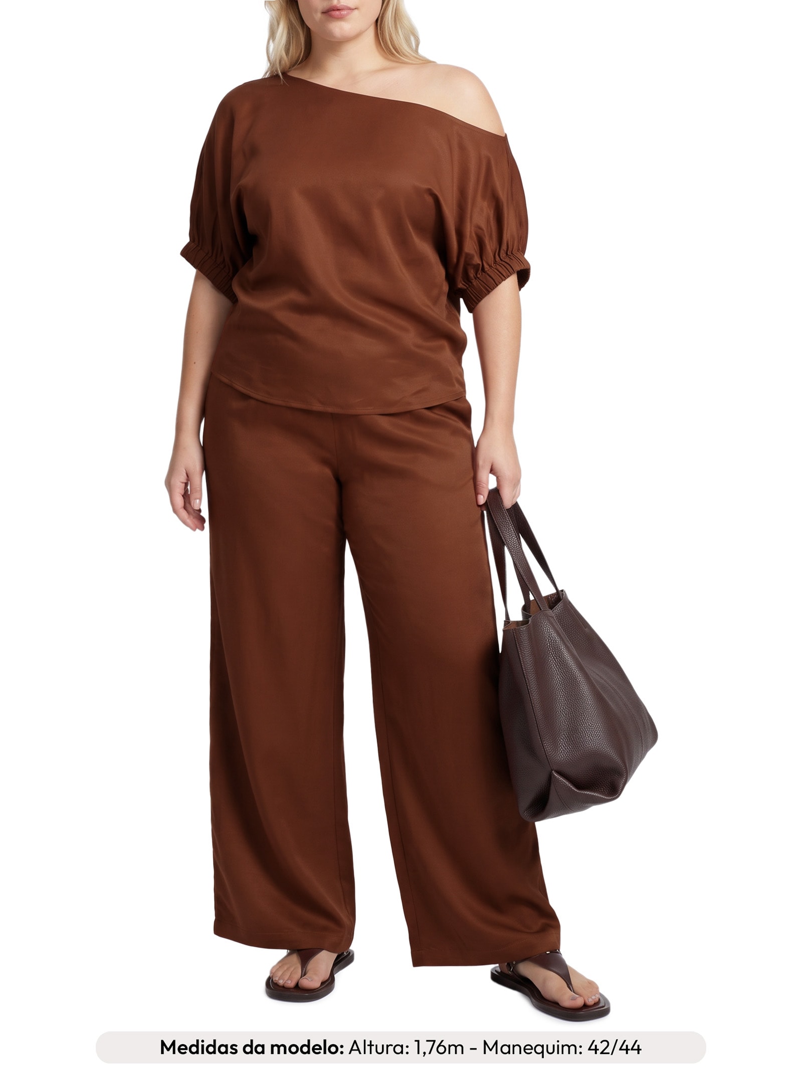 Calça Feminina Serena Marrom Le Lis