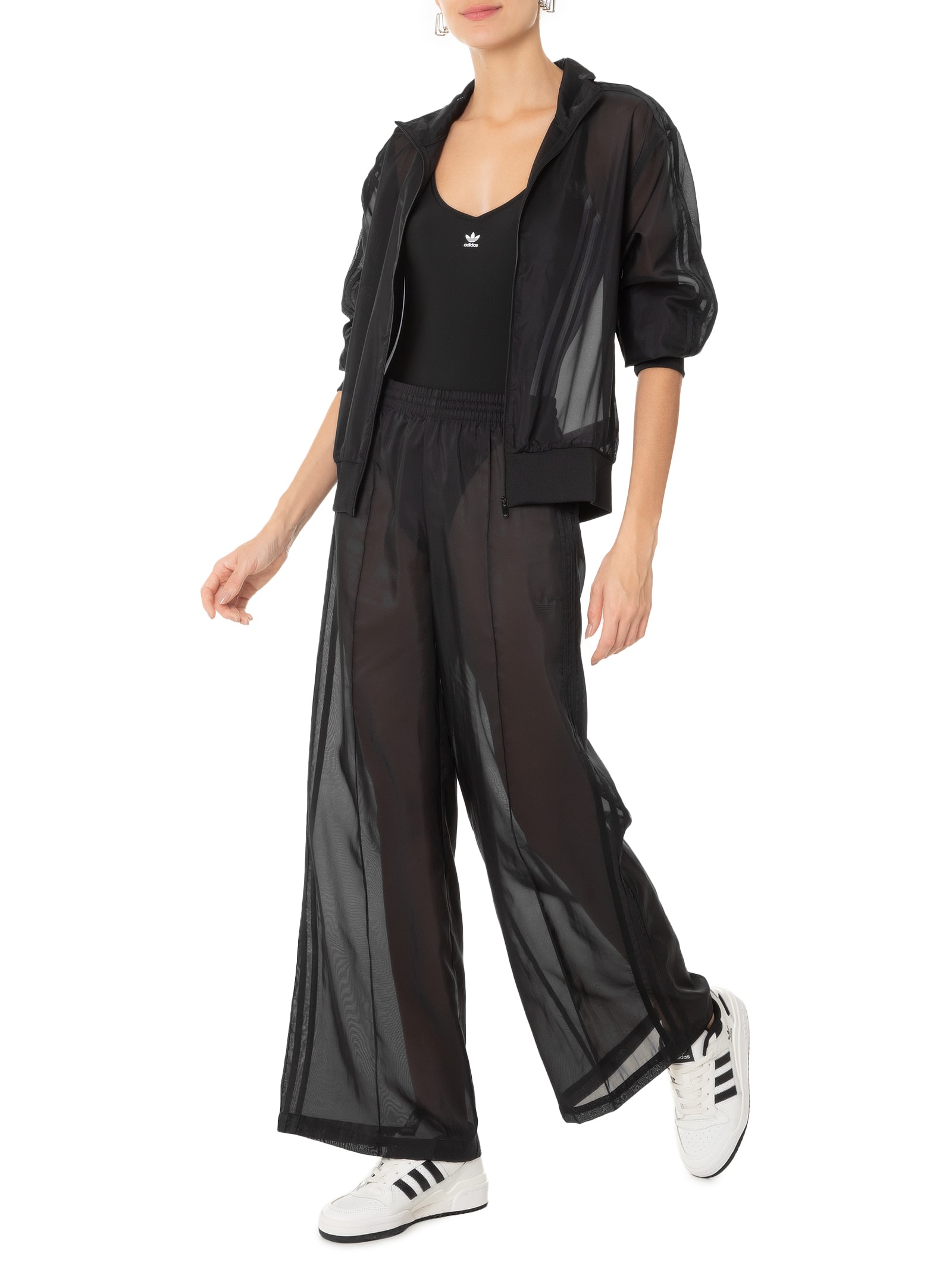 シアー Adidas Originals - Calça Feminina Sheer Tp -Preto