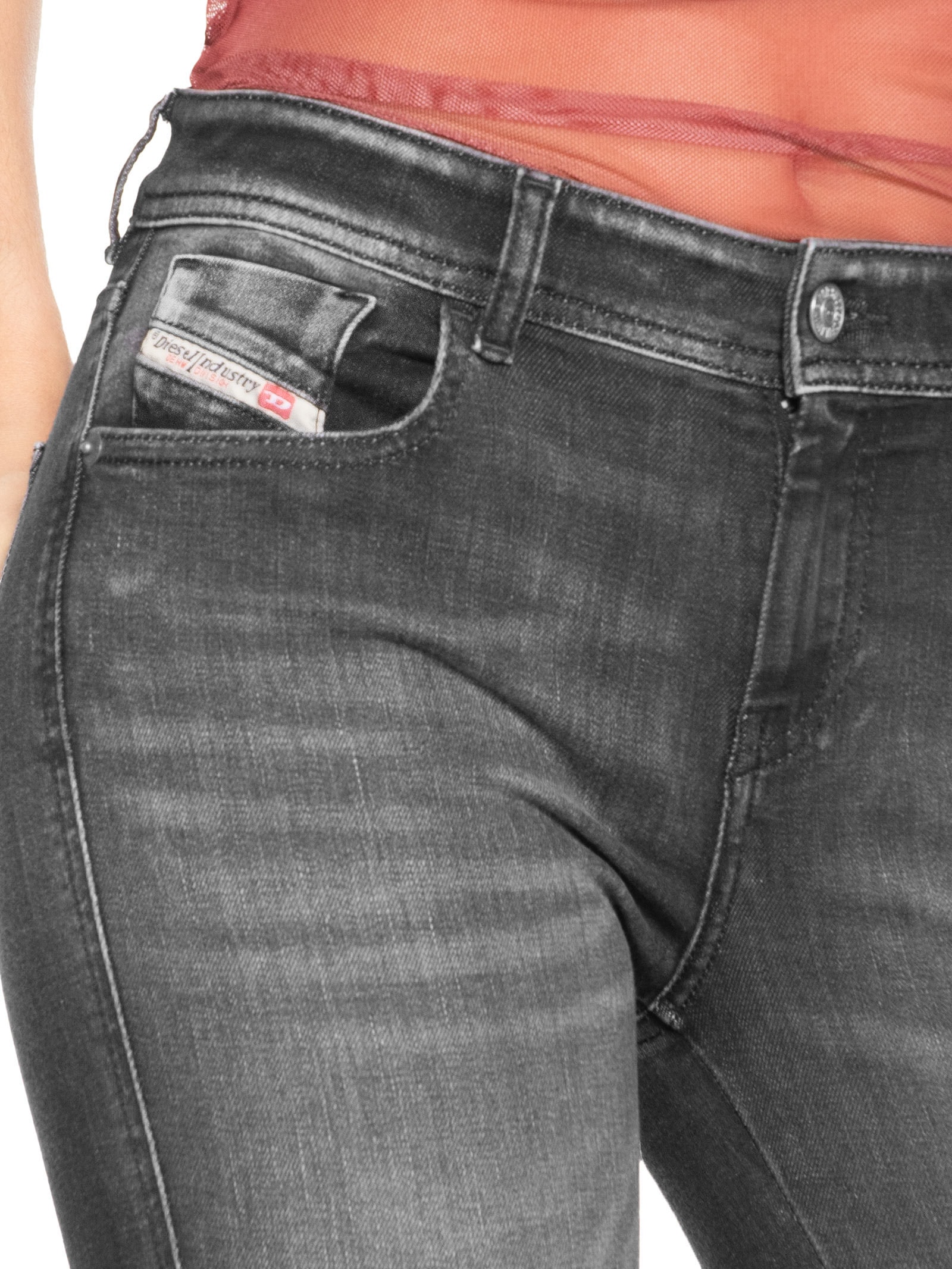 Calça Feminina Skinny 2017 Slandy L.32 Preto Diesel