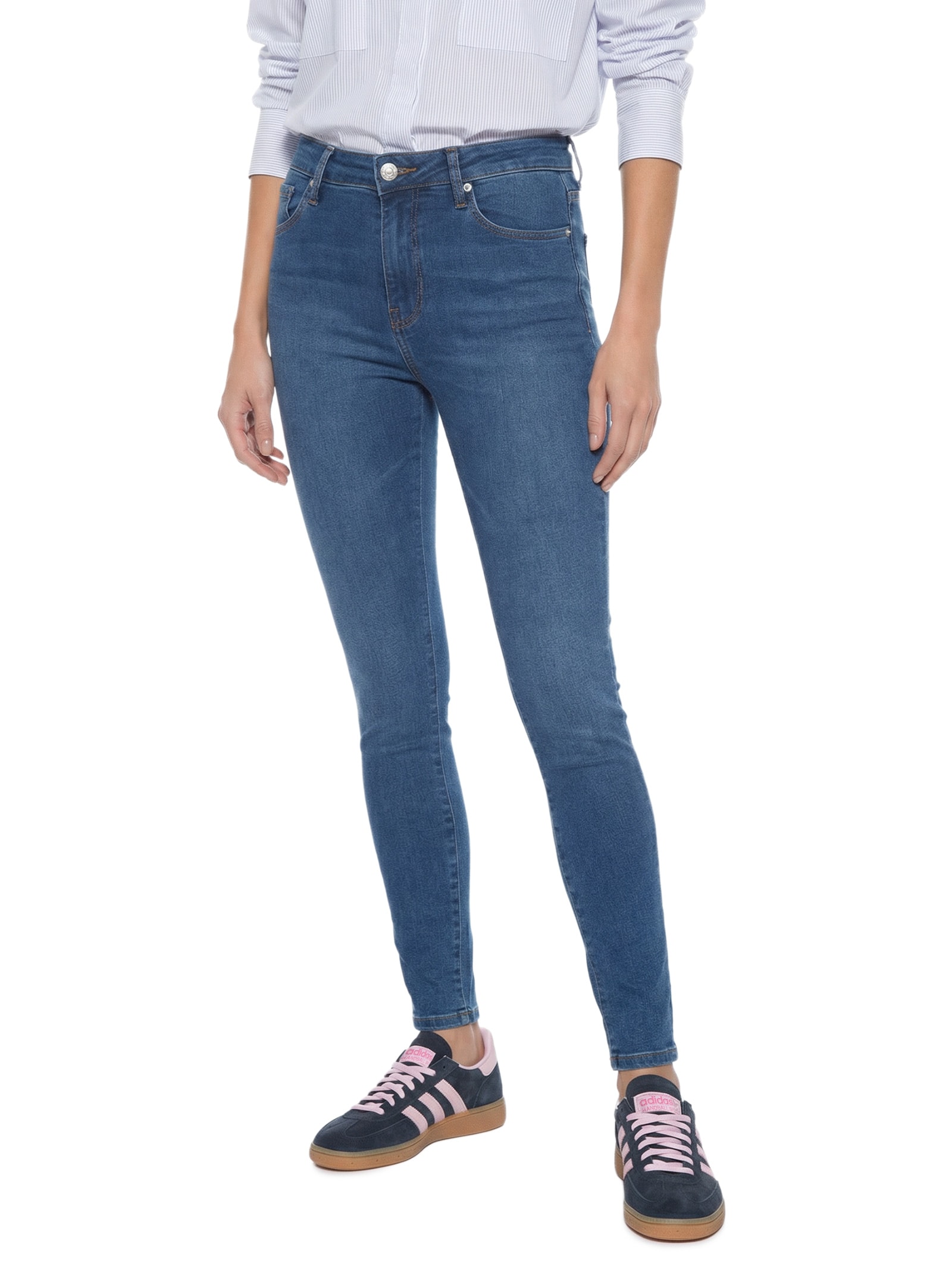 Calça Feminina Skinny Azul Tommy Hilfiger
