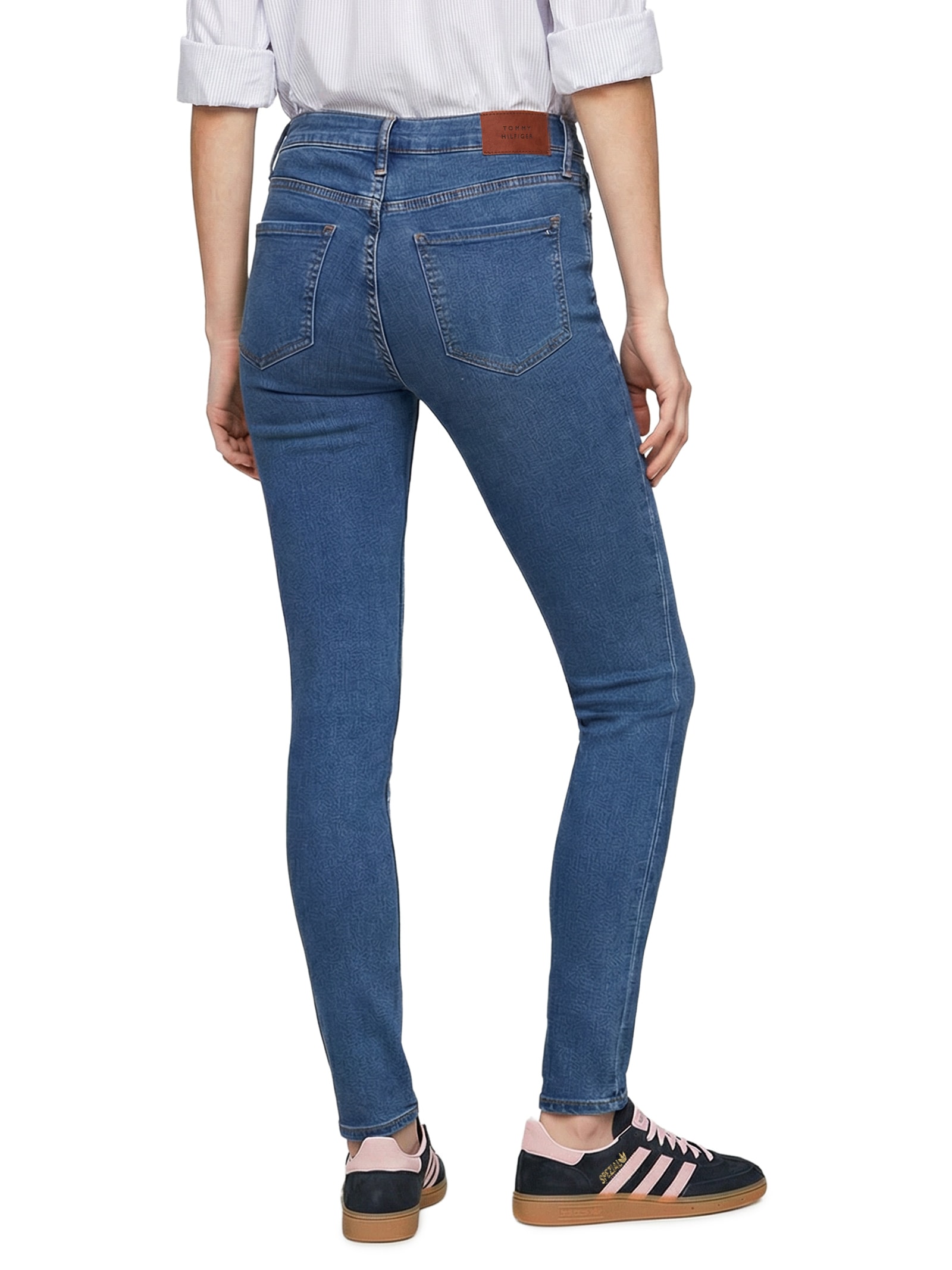 Calça Feminina Skinny Azul Tommy Hilfiger