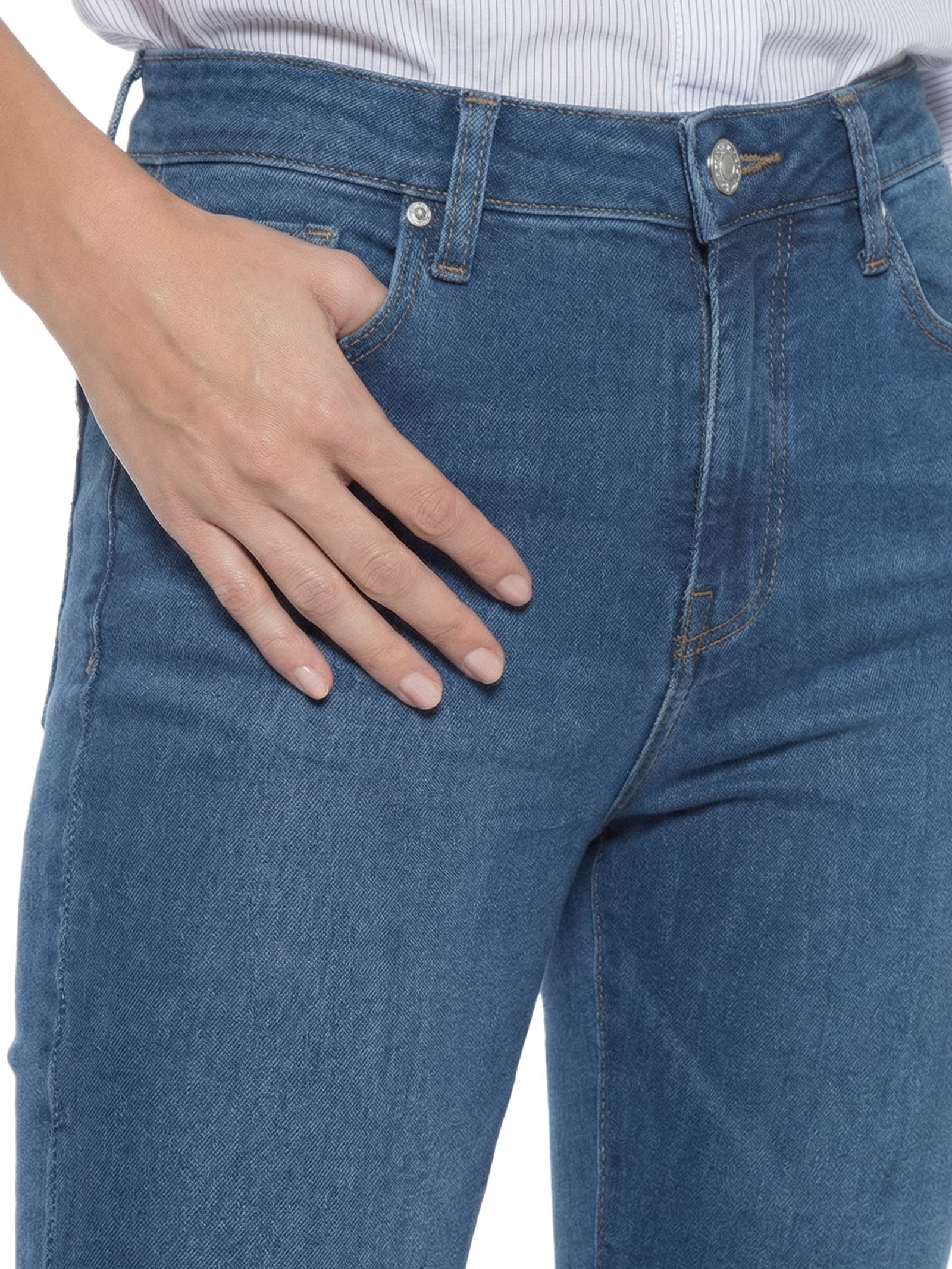 Calça Feminina Skinny Azul Tommy Hilfiger