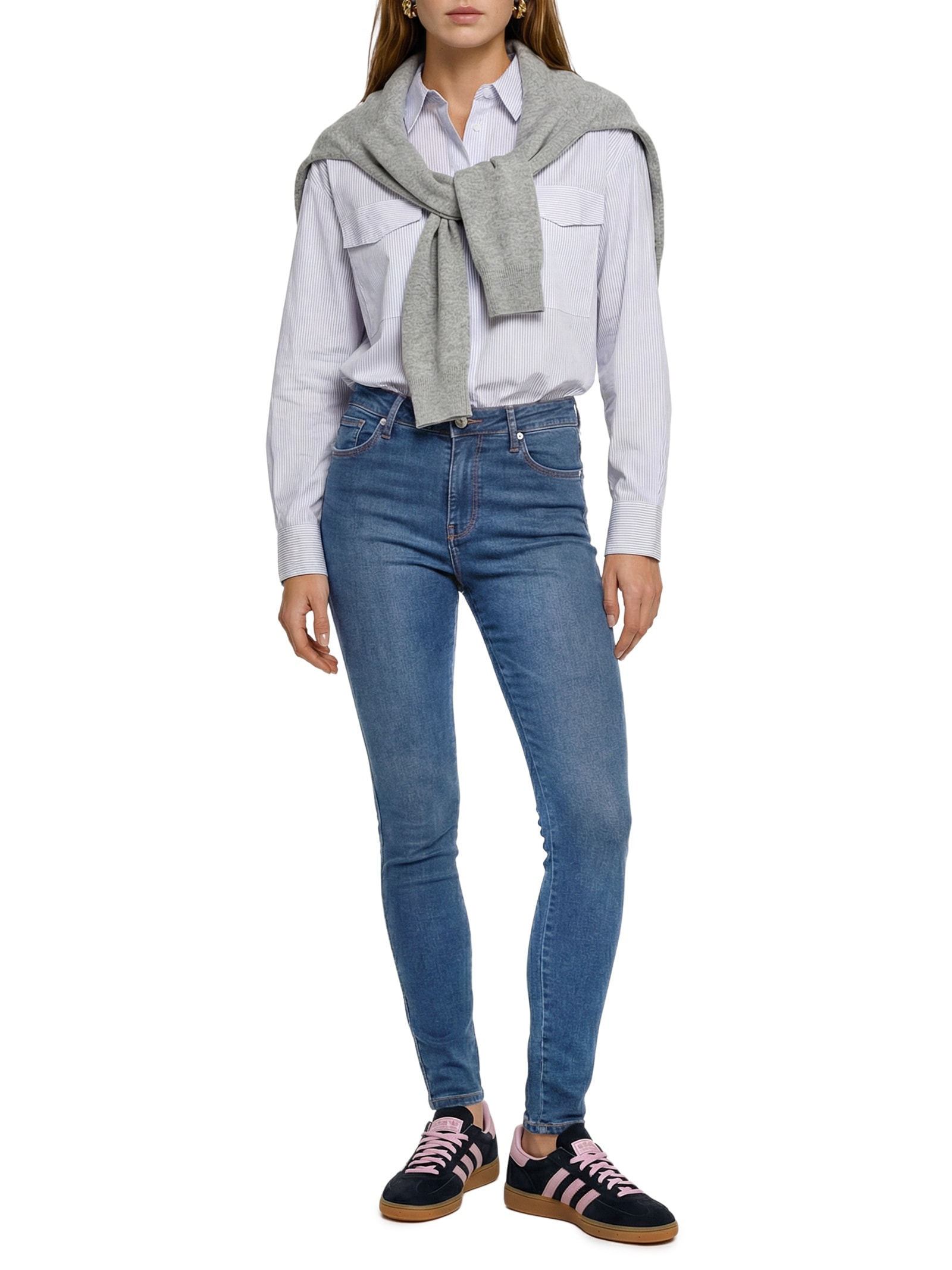 Calça Feminina Skinny Azul Tommy Hilfiger