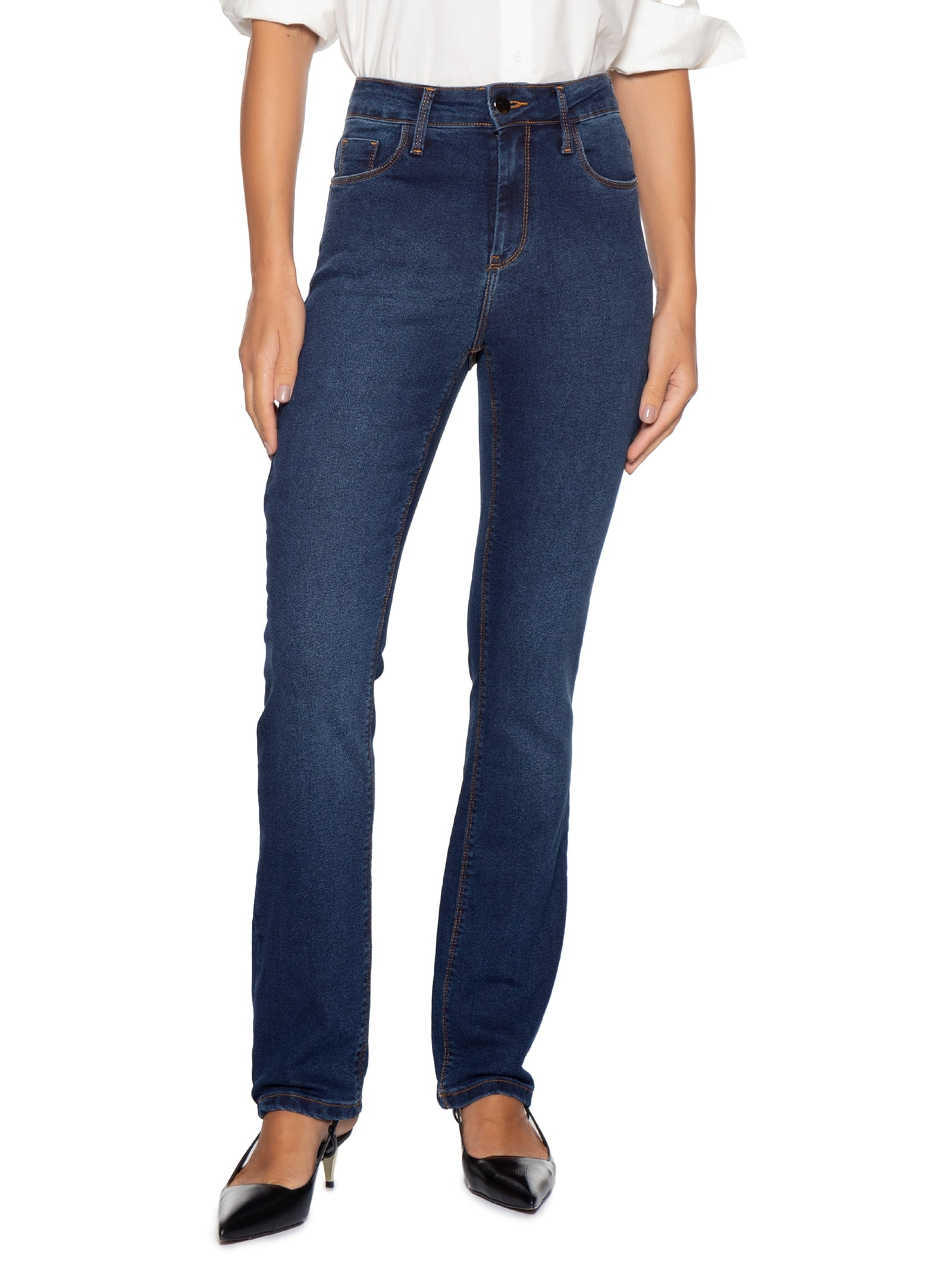 Calça Feminina Skinny Jeans Azul '2Essential