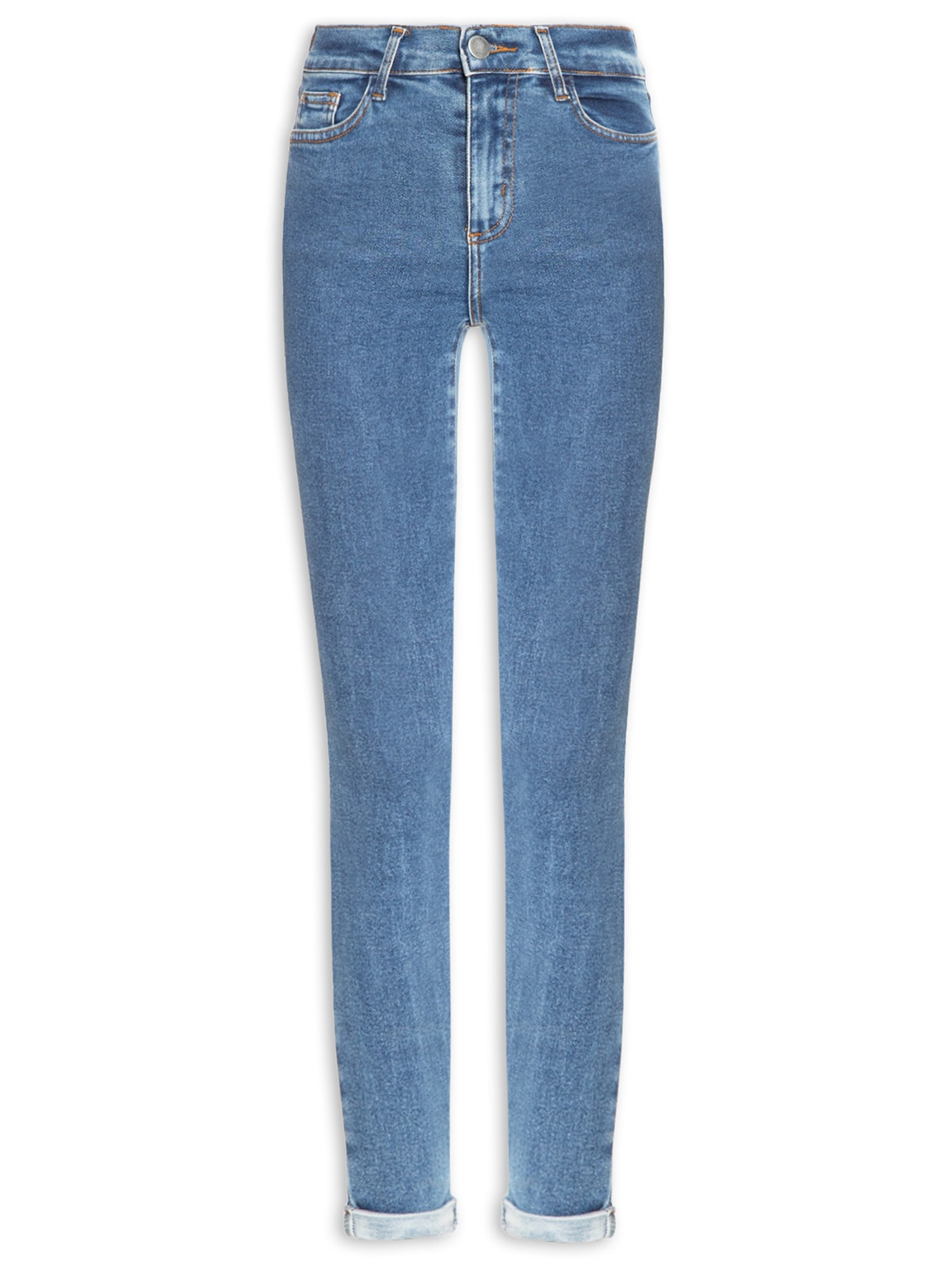 Calça Feminina Skinny Jeans Azul Market 33