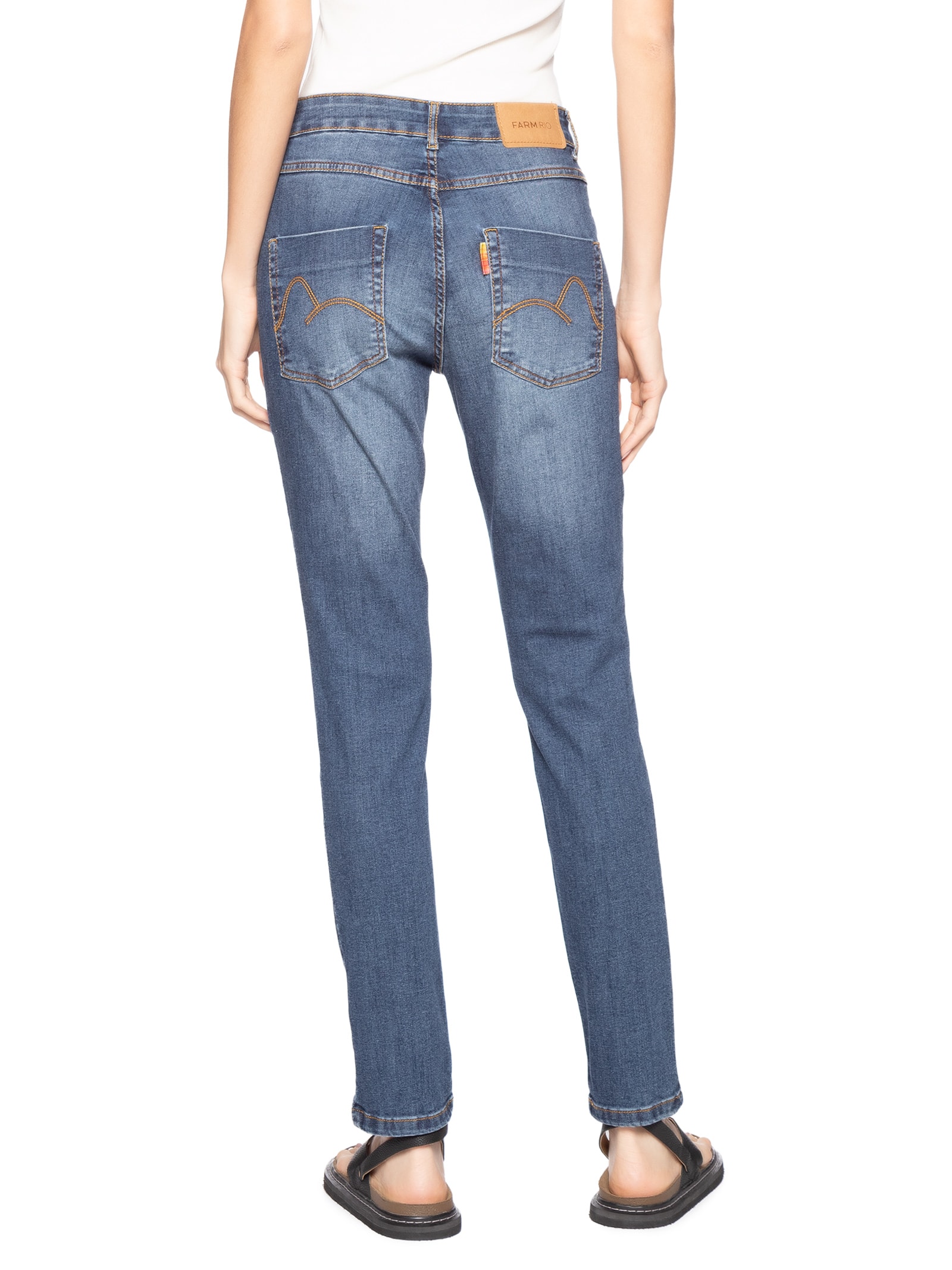 Calça Feminina Skinny Jeans Azul Farm