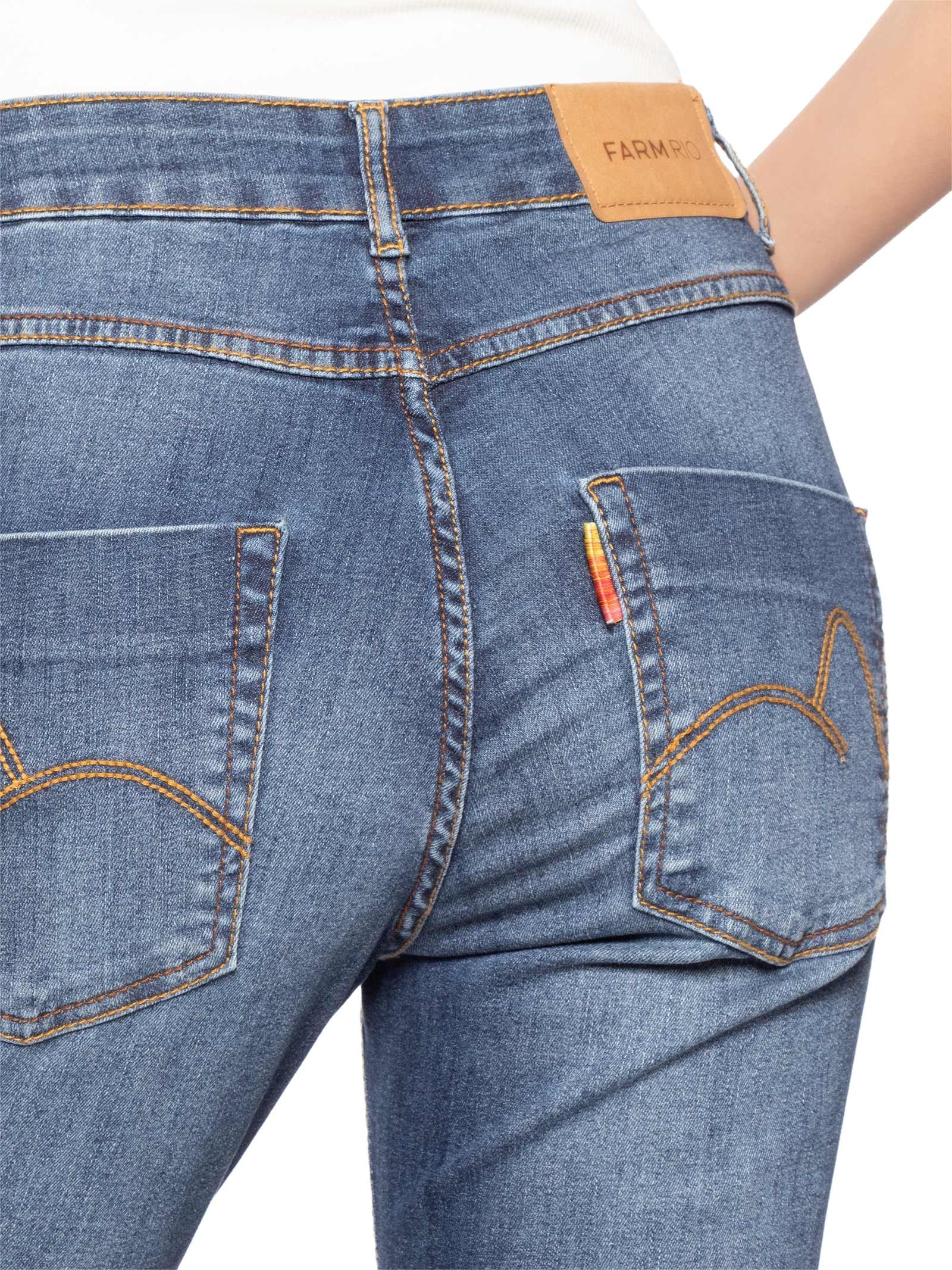 Calça Feminina Skinny Jeans Azul Farm