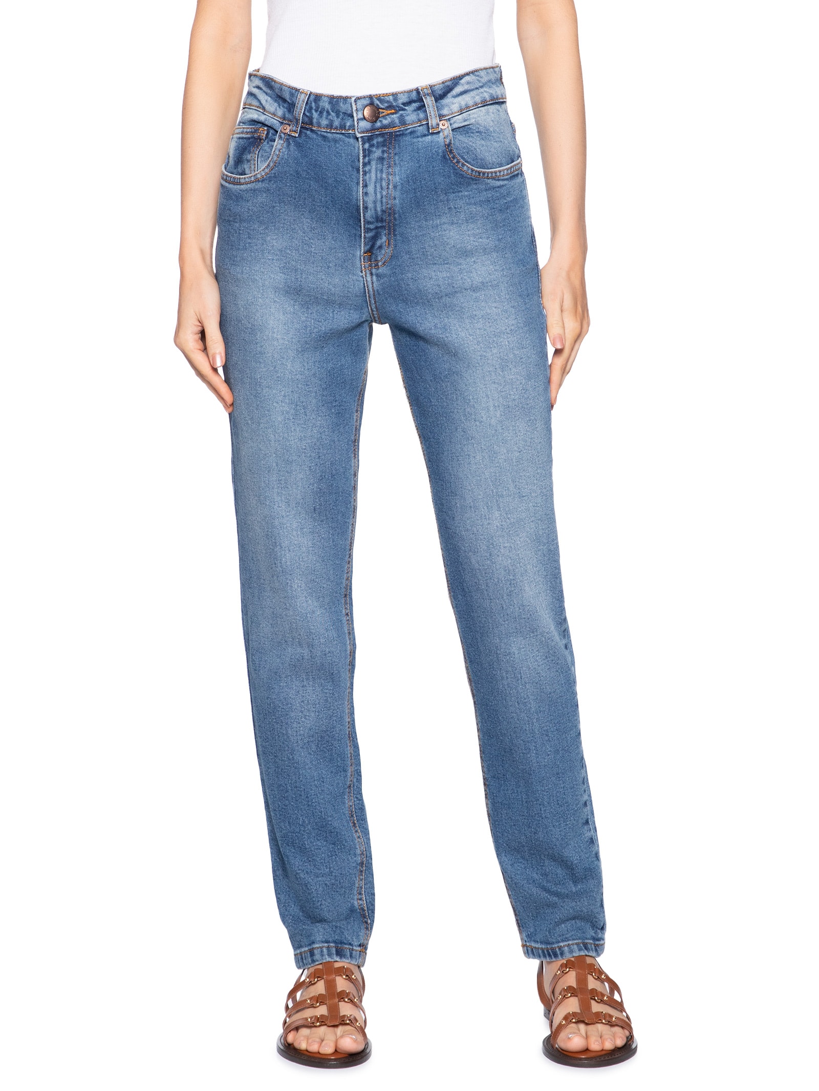 Calça Feminina Skinny Jeans Azul Farm