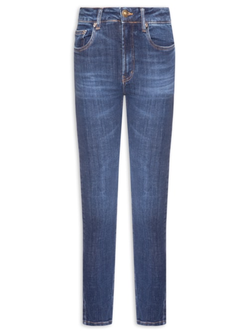 Calça Feminina Skinny Jeans Paris Medium - Azul