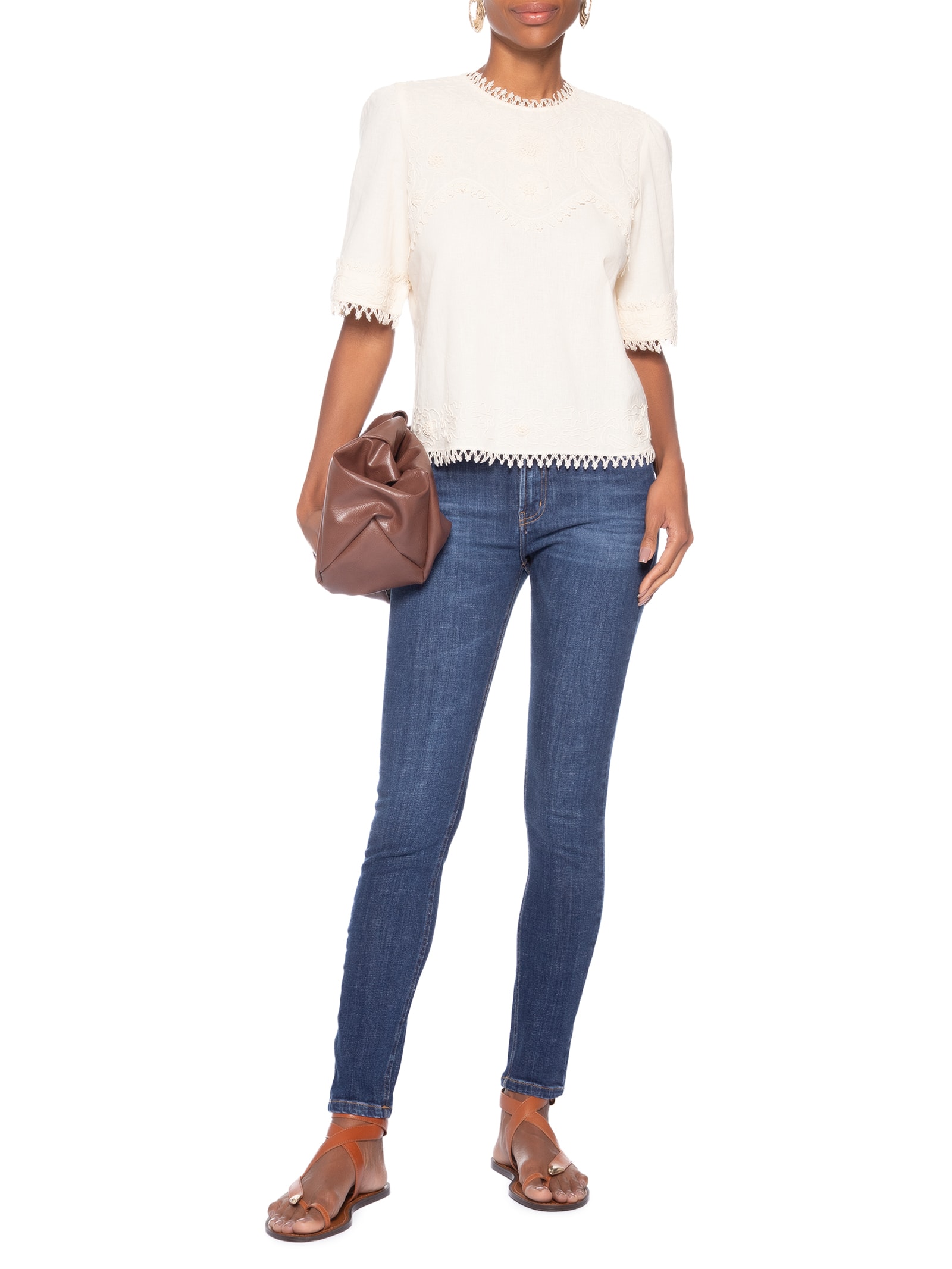 Calça Feminina Skinny Jeans Paris Medium Azul Animale