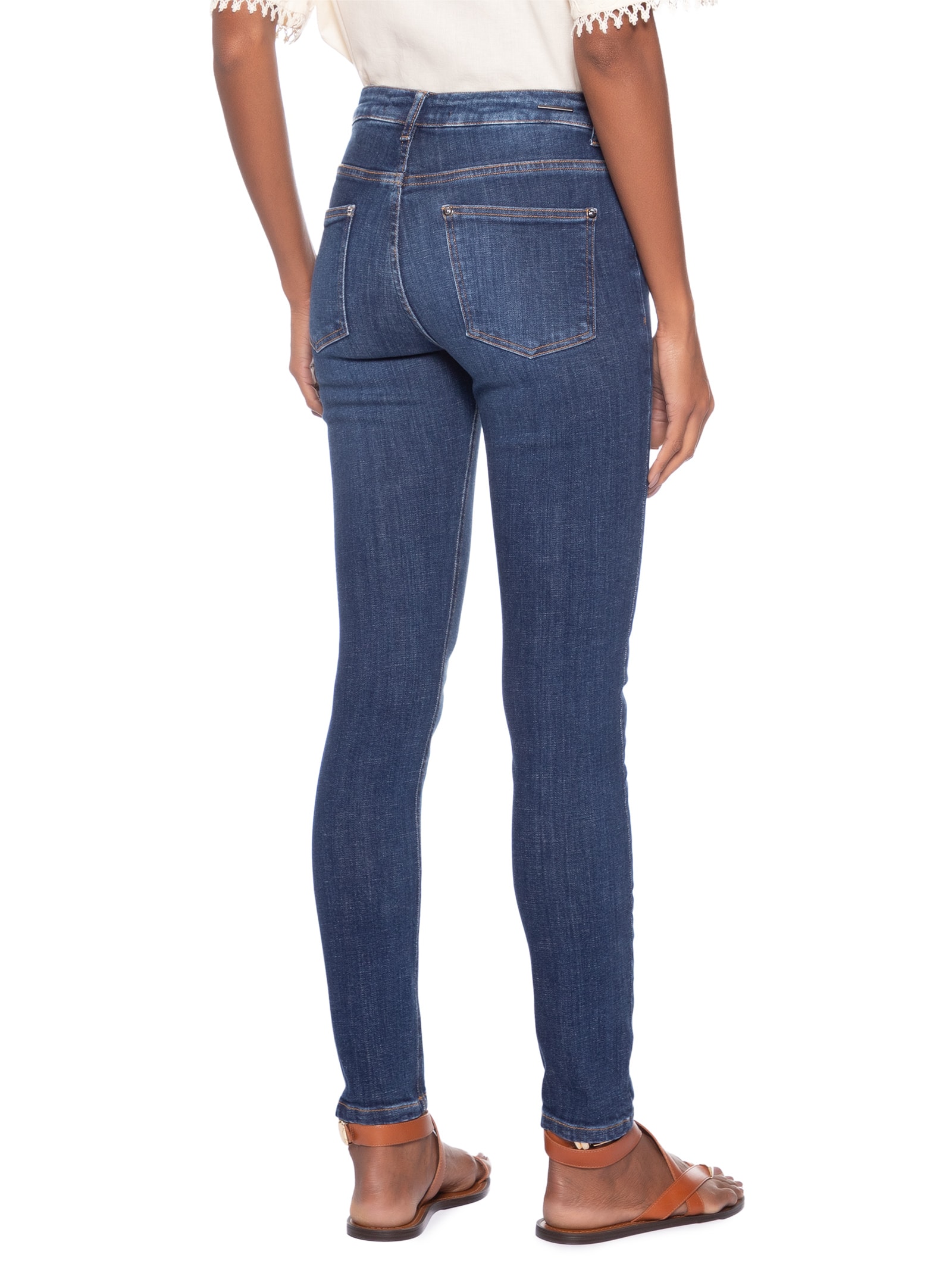 Calça Feminina Skinny Jeans Paris Medium Azul Animale