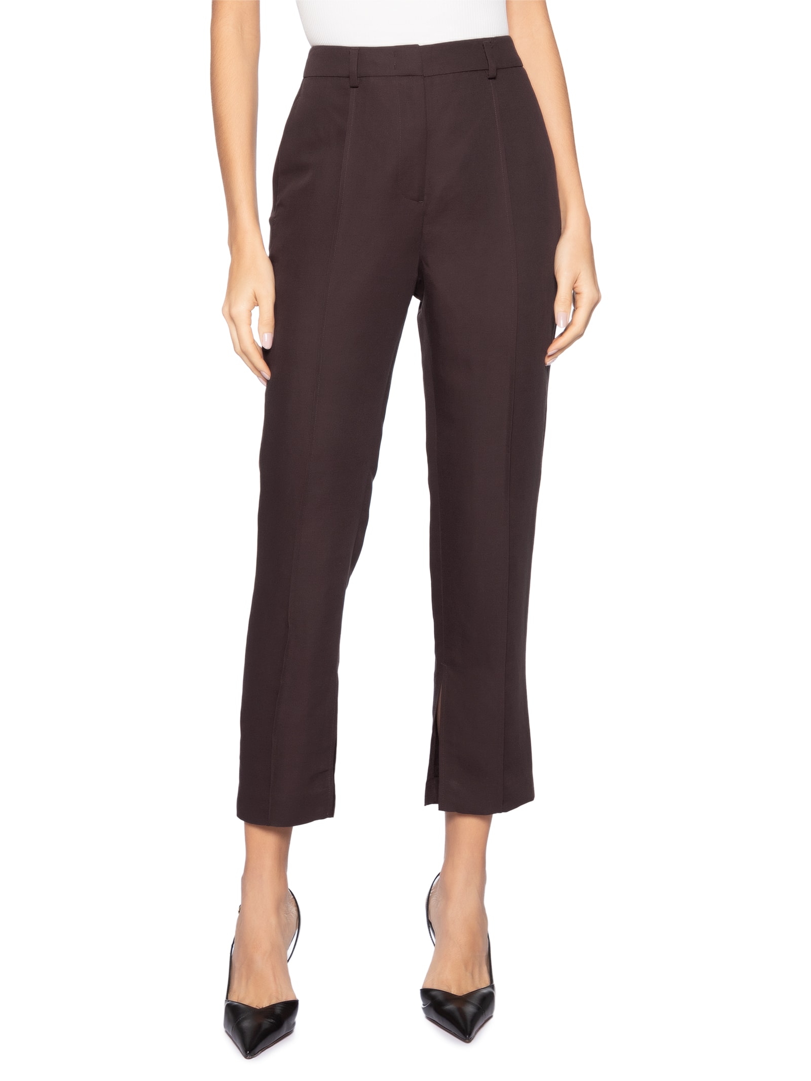 Calça Feminina Skinny Julia IV Marrom Le Lis