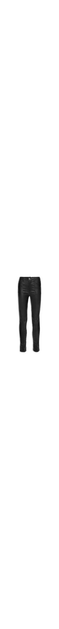 Calça Feminina Skinny Resinada - Preto
