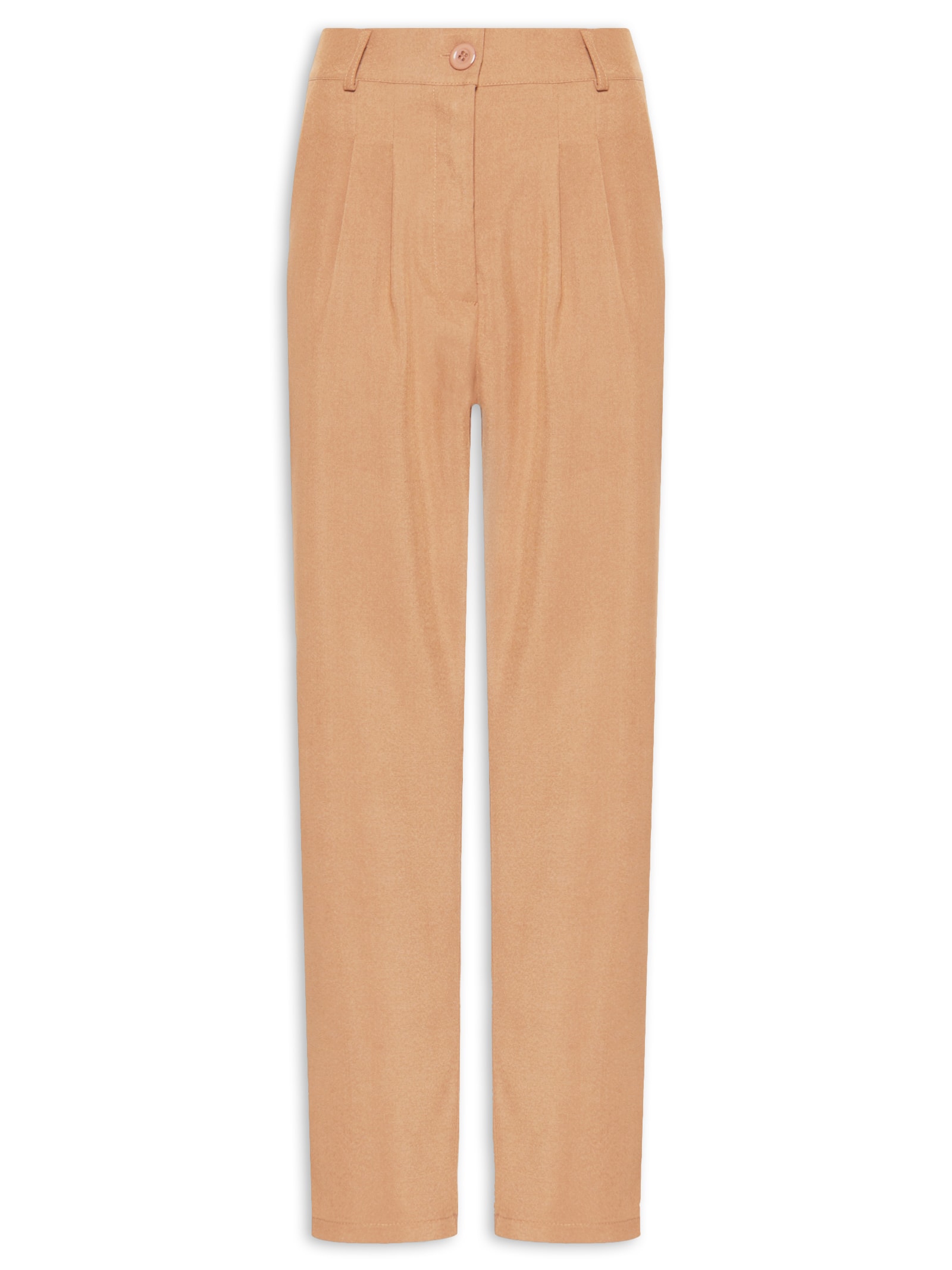 Calça Feminina Slim Alfaiataria Bege Basiq