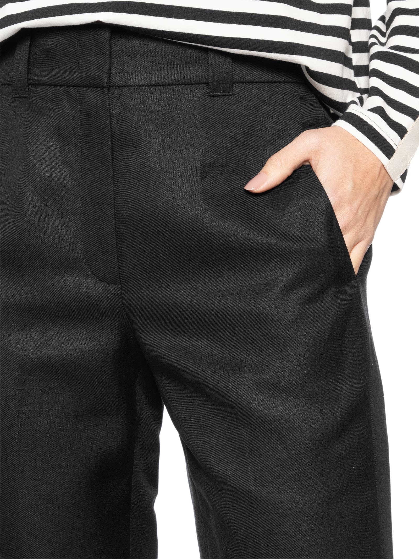 Calça Feminina Slim Alfaiataria Brumas Preto Animale