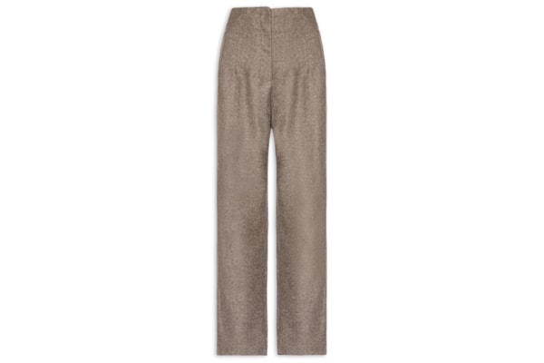 Calça Feminina Slim Alfaiataria Com Bolso - Bege