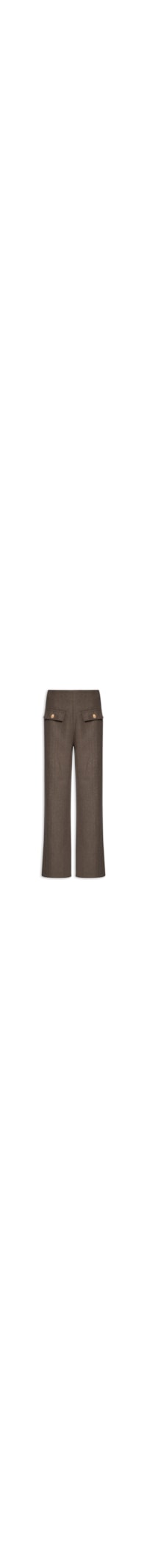 Calça Feminina Slim Com Bolso Frontal - Marrom