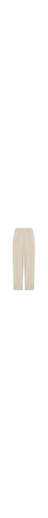 Calça Feminina Slouchy Com Pregas - Bege