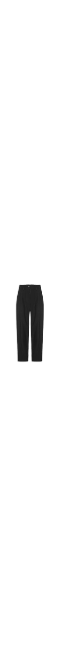 Calça Feminina Slouchy Com Pregas - Preto