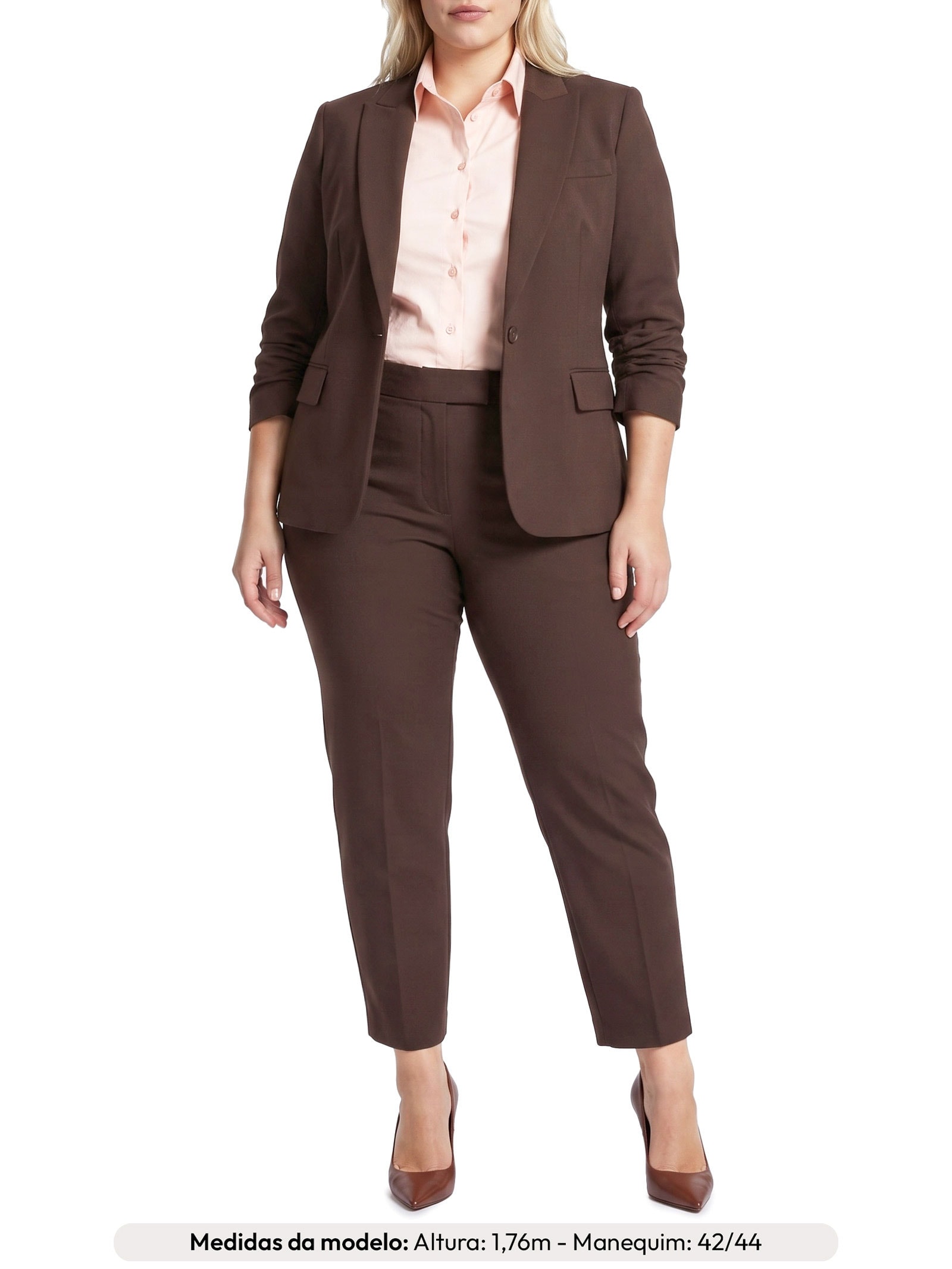 Calça Feminina Stella Marrom Le Lis