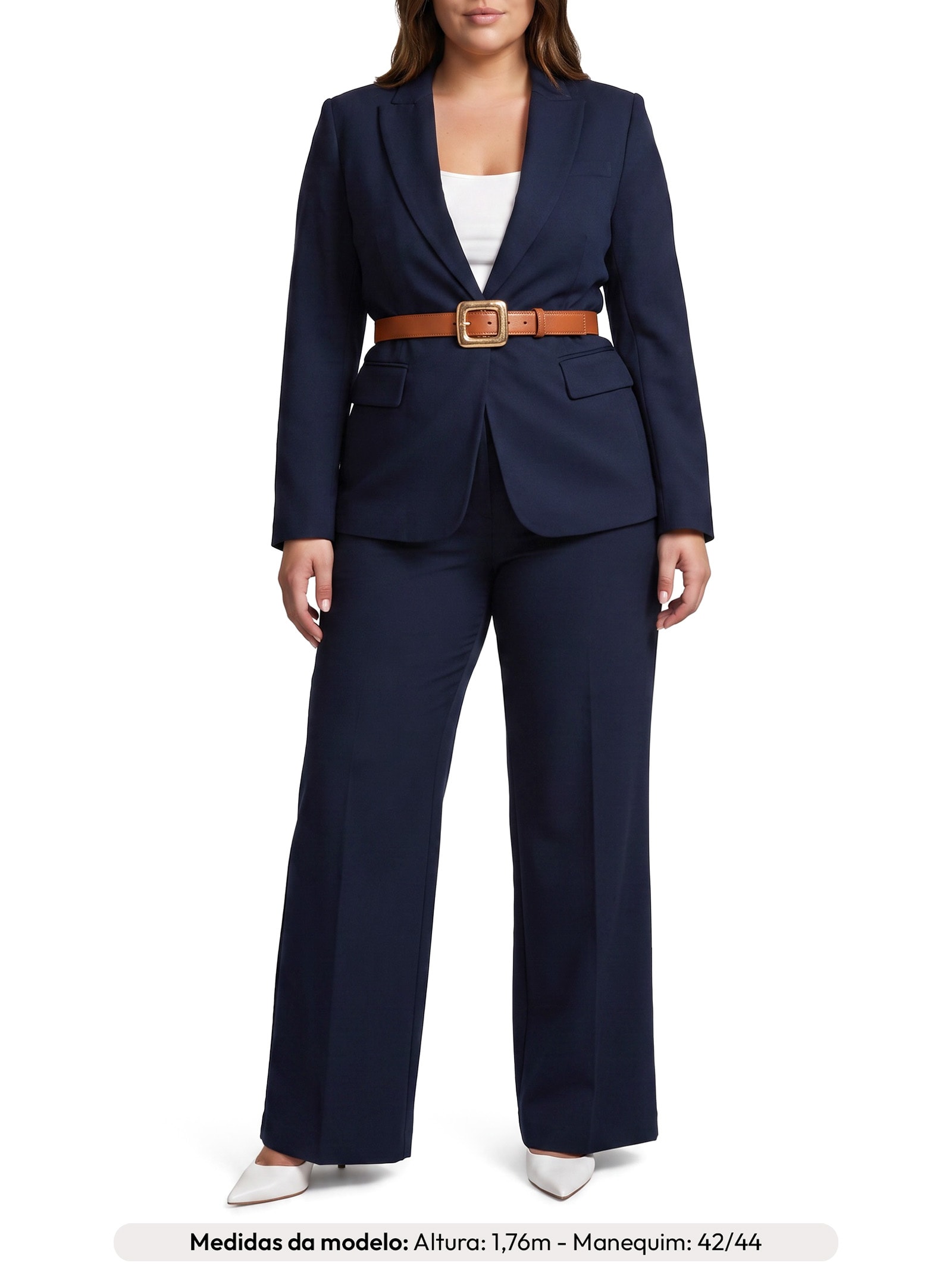 Calça Feminina Stella Reta Azul Le Lis