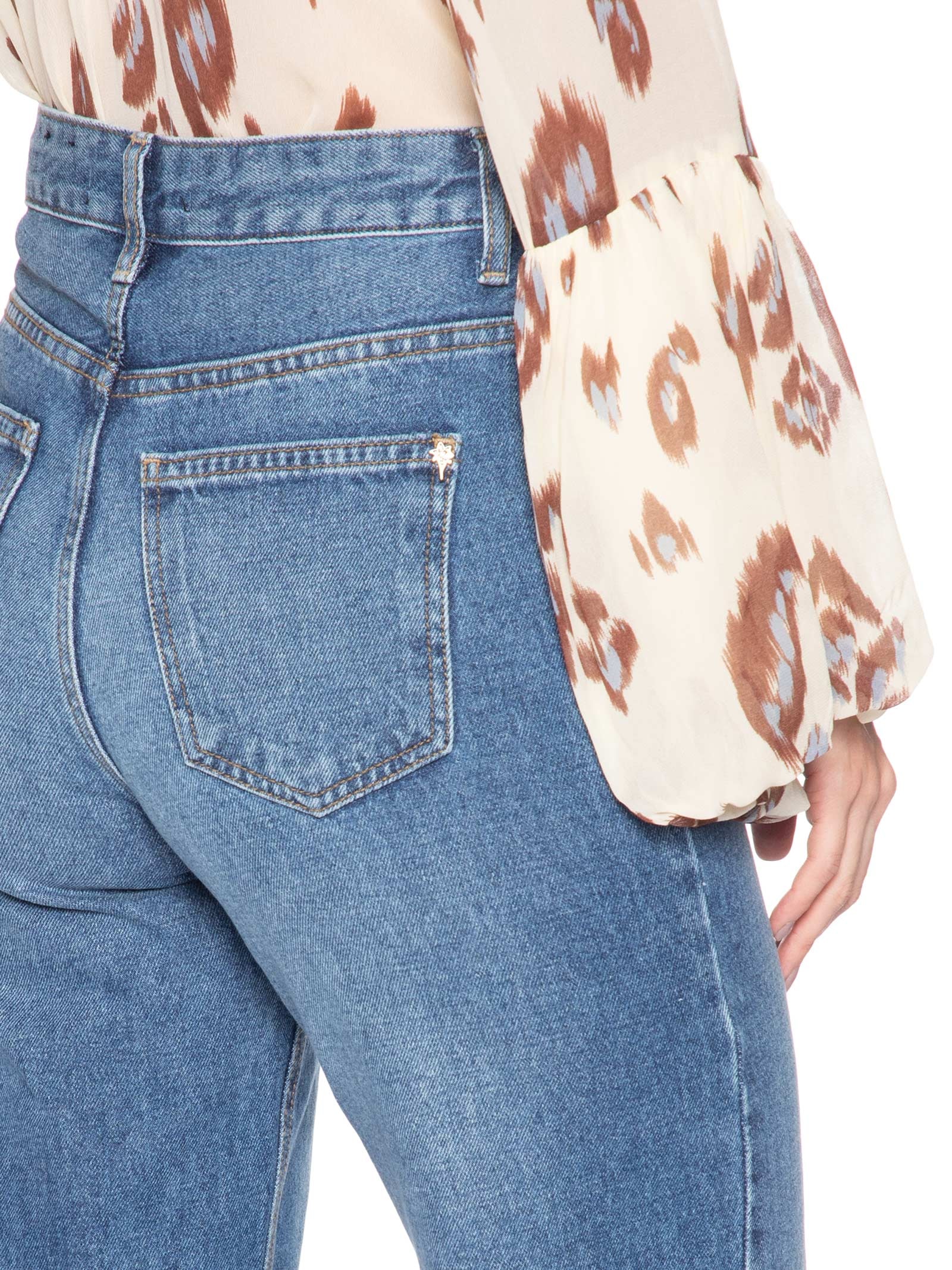 Calça Feminina Straight Nora Azul Le Lis