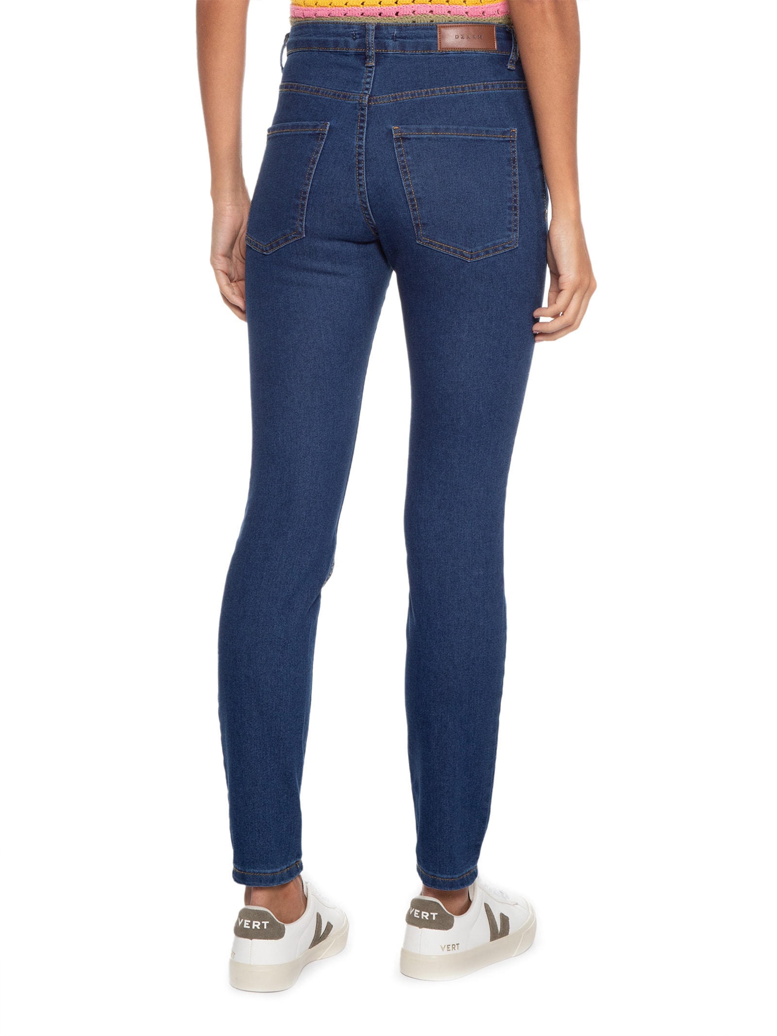 Calça Feminina Super Skinny azul Dzarm