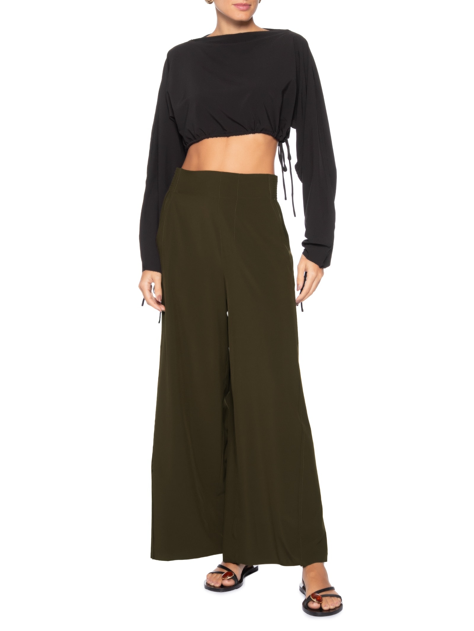 Calça Feminina Superlight Reta Marrom Osklen