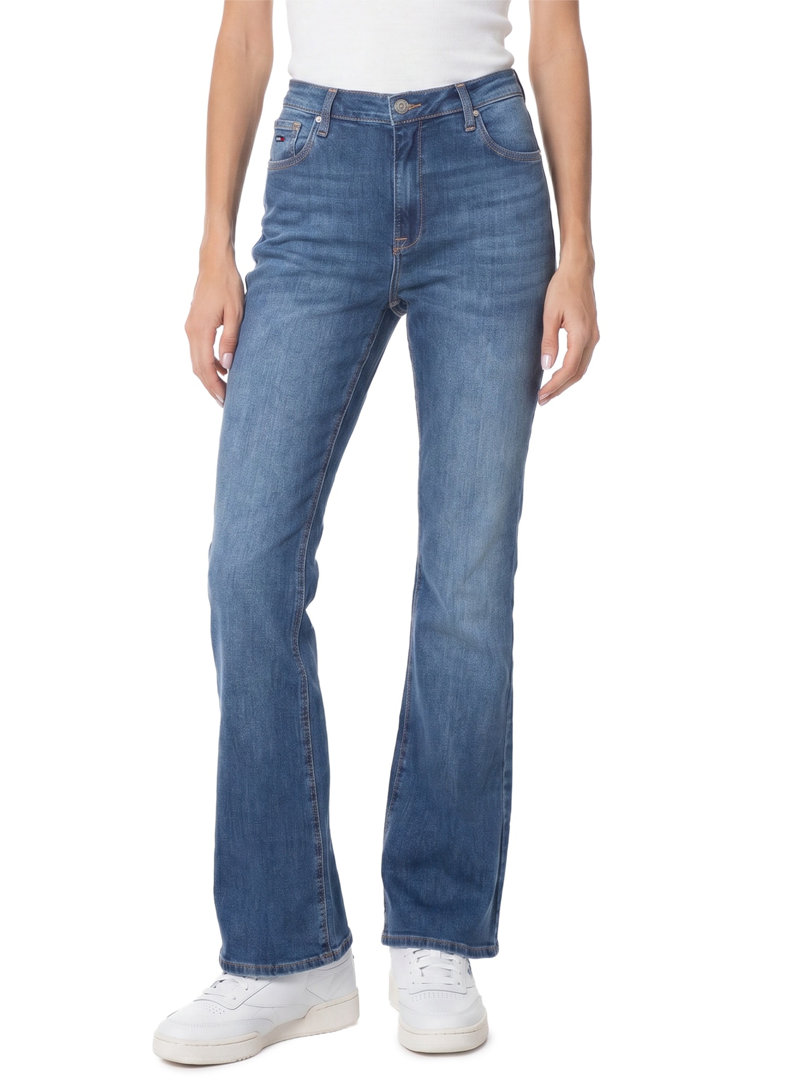 Calça Feminina Sylvia High Flare Azul Tommy Jeans