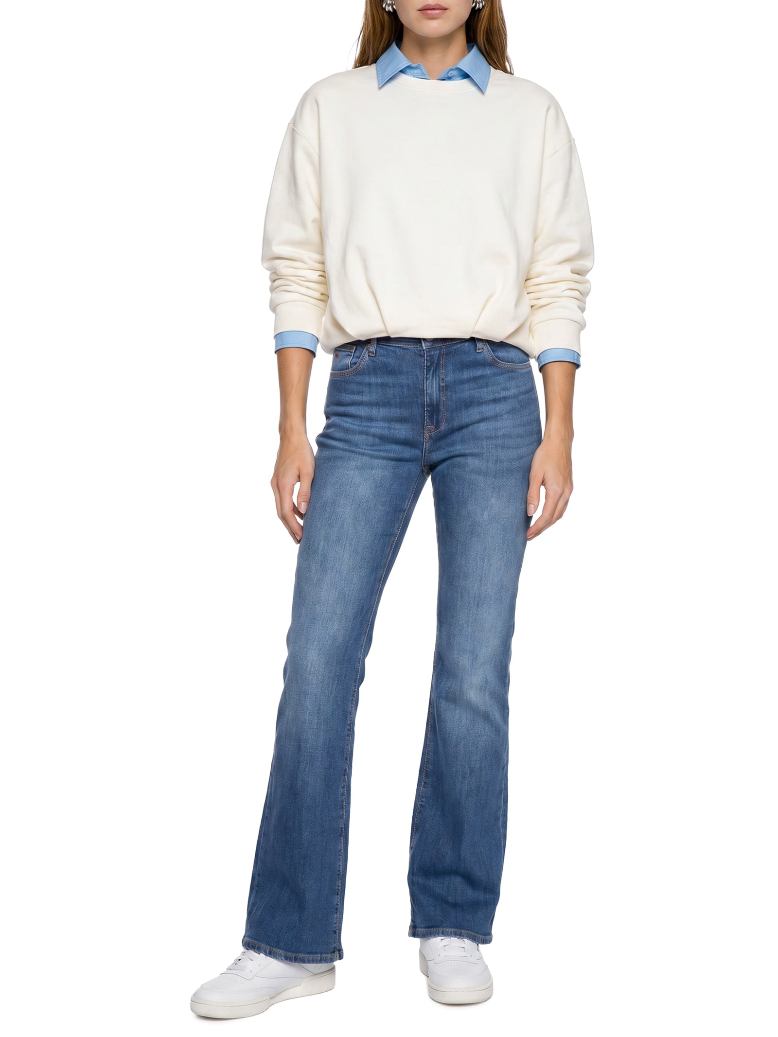 Calça Feminina Sylvia High Flare Azul Tommy Jeans