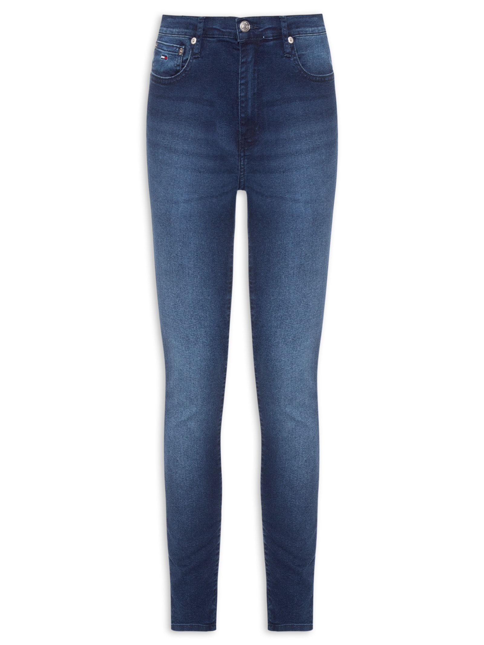 Calça Feminina Sylvia High Skinny Azul Tommy Jeans