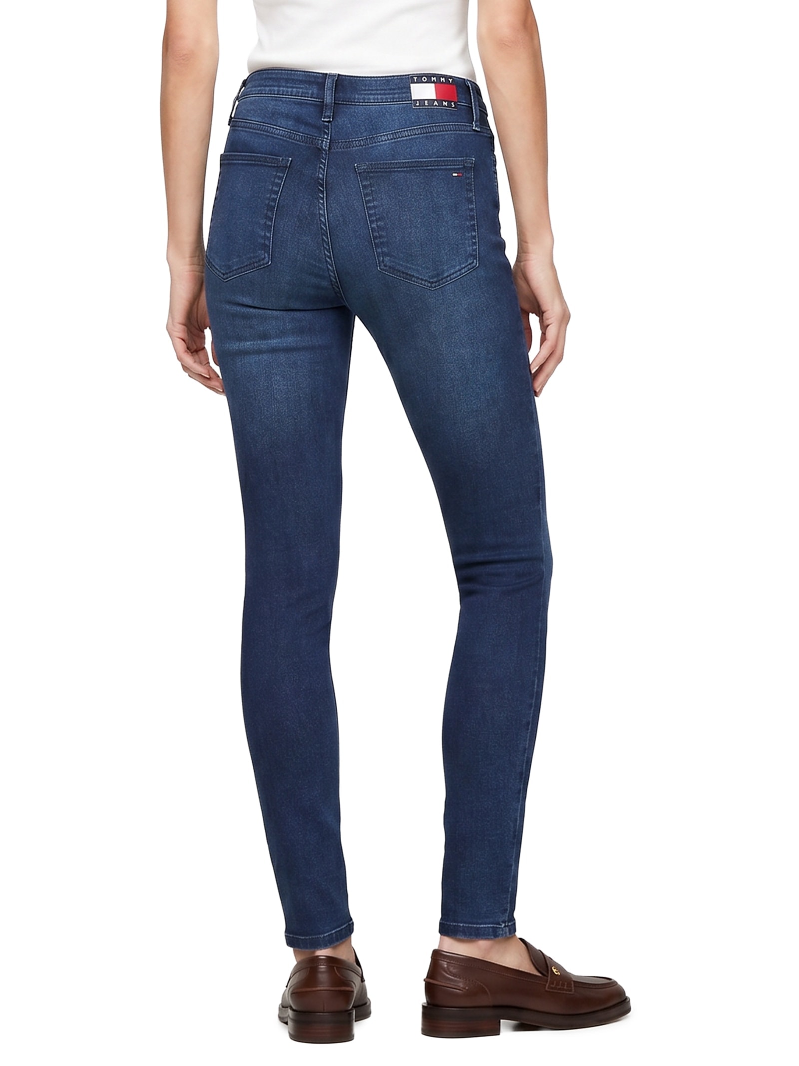 Calça Feminina Sylvia High Skinny Azul Tommy Jeans