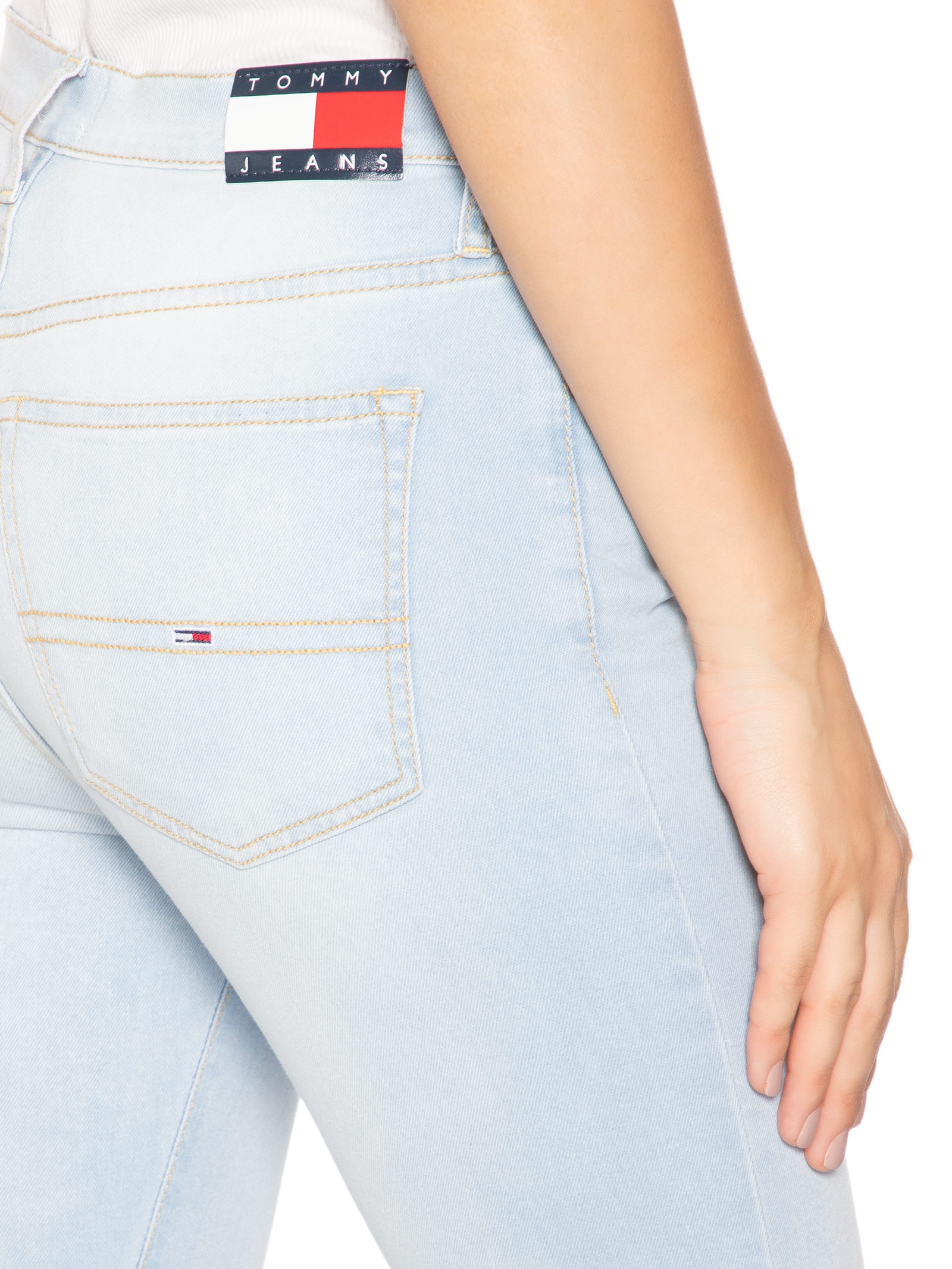 Calça Feminina Sylvia High Skn Azul Tommy Jeans