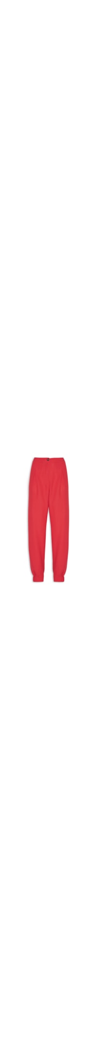 Calça Feminina Tec Det Punho Elástico - Vermelho
