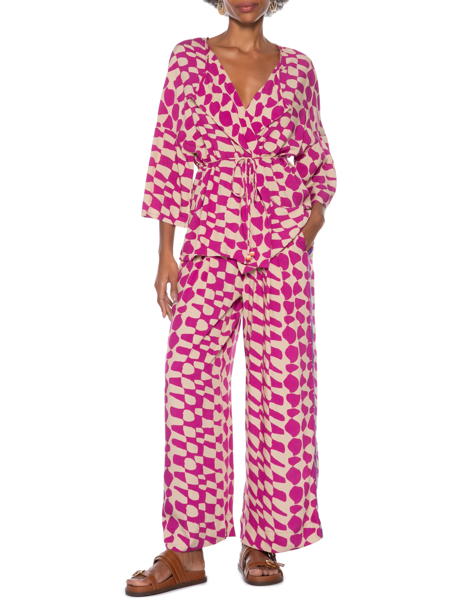 Calça Feminina Tempos Rosa Cantão