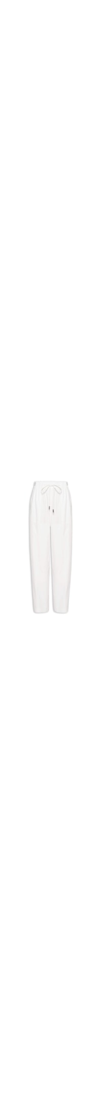 Calça Feminina Tencel Ampla Com Gorgurão - Branco