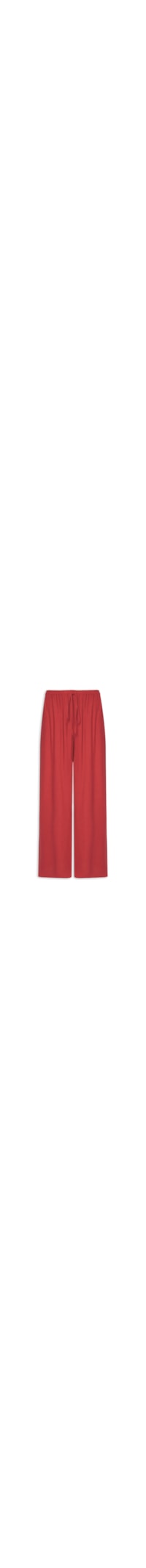 Calça Feminina Textura Longa - Vermelho
